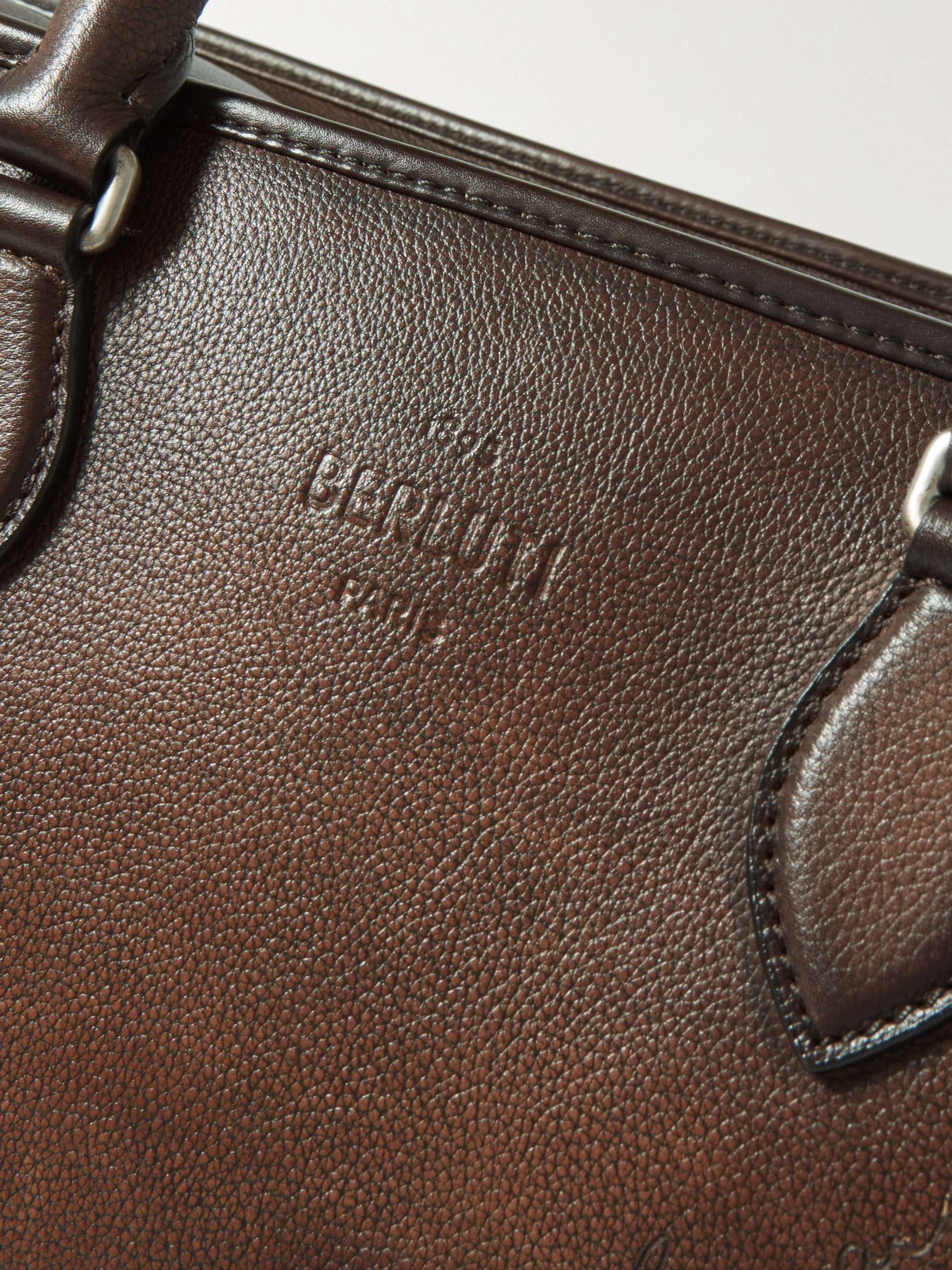 BERLUTI حقيبة Scritto لعطلة نهاية الأسبوع من جلد فينيسيا