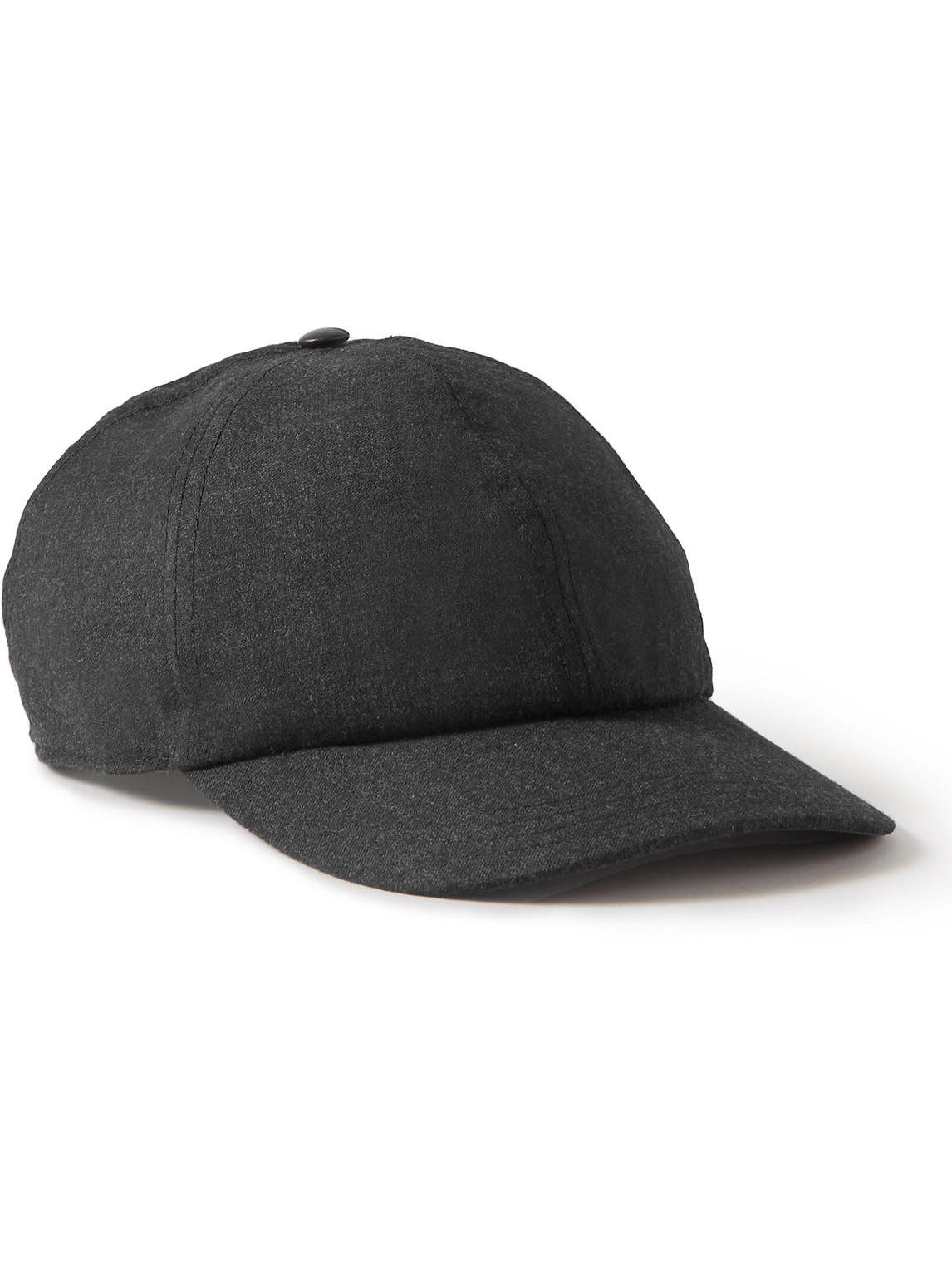 Berluti Embroidered Wool Baseball Cap In Gray