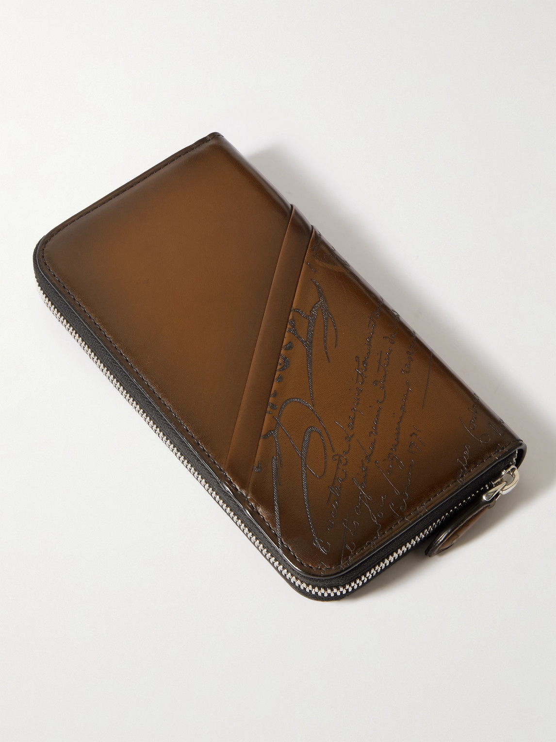 Berluti - Venezia Leather Zip-Around Wallet - Curated Menswear