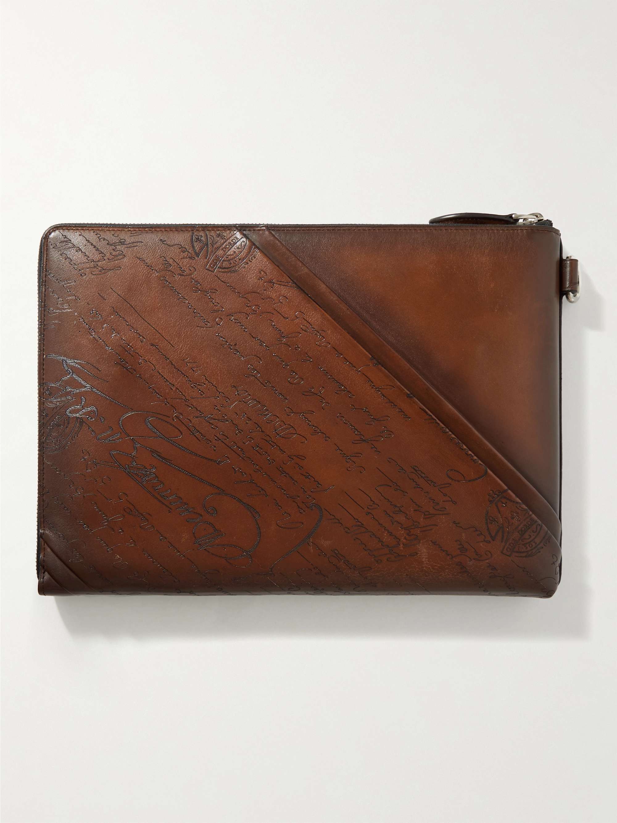 BERLUTI Nino Scritto Venezia Leather Pouch