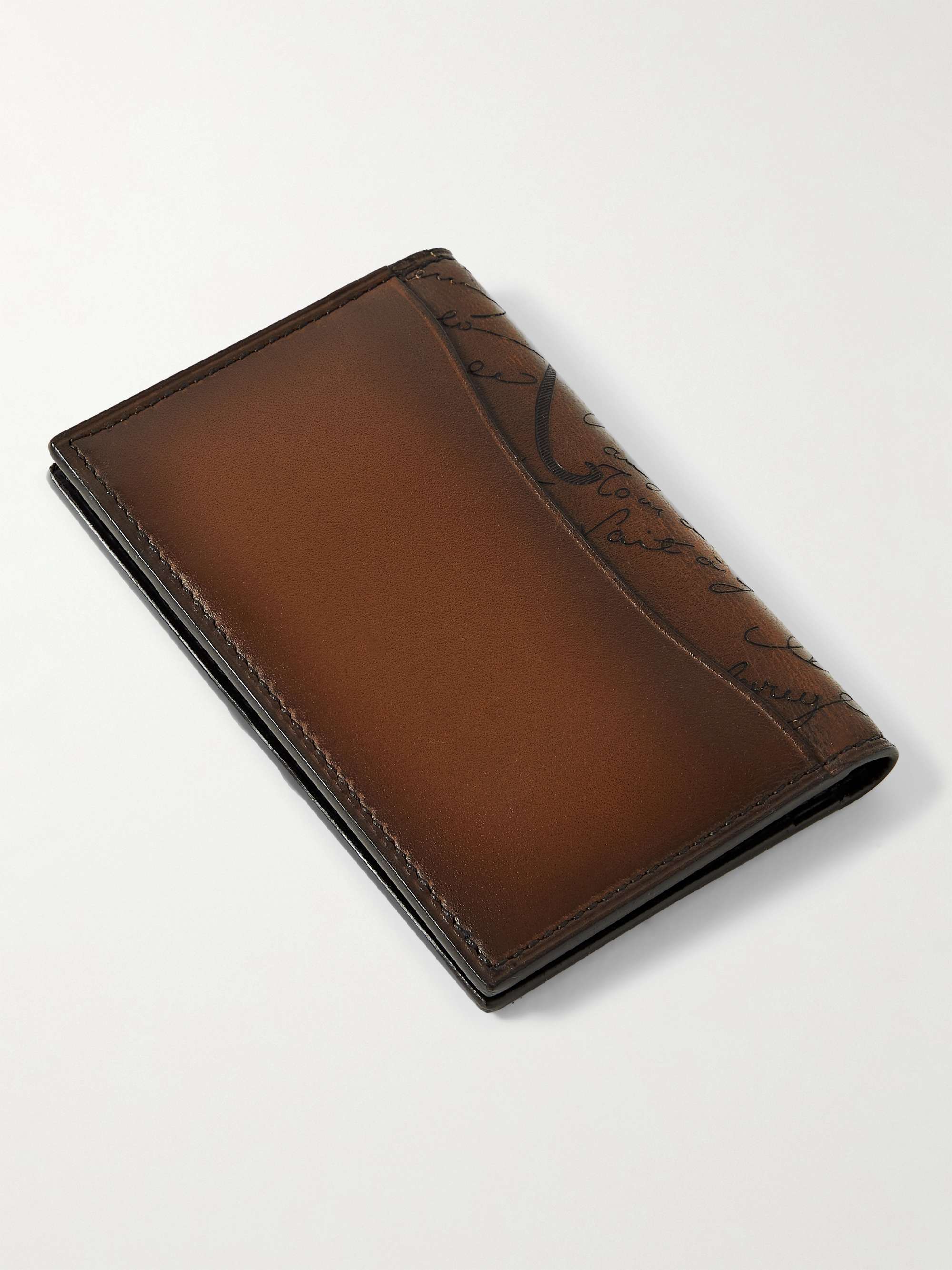 BERLUTI Jagua Scritto Venezia Leather Bifold Wallet