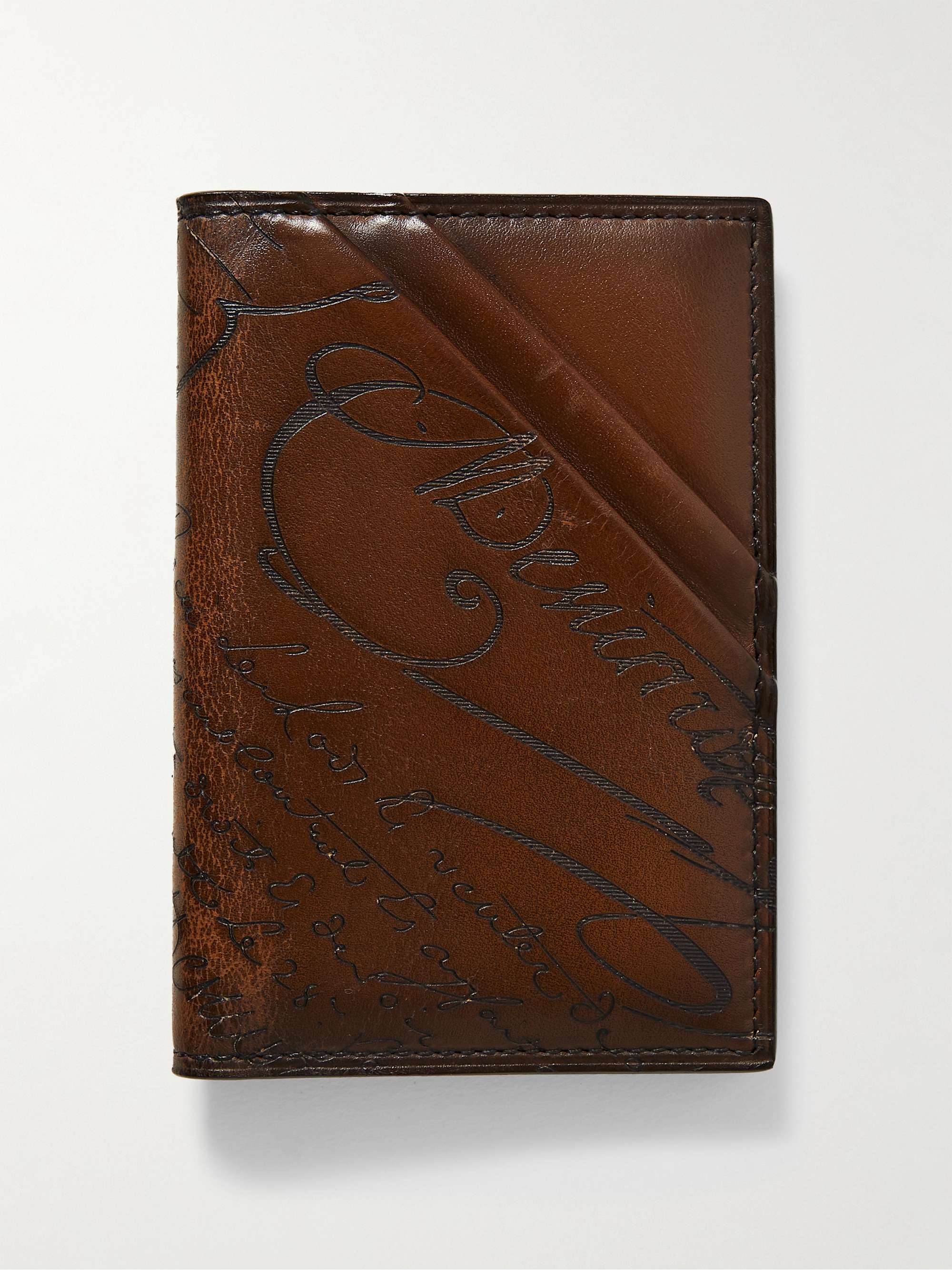 BERLUTI Jagua Scritto Venezia Leather Bifold Wallet