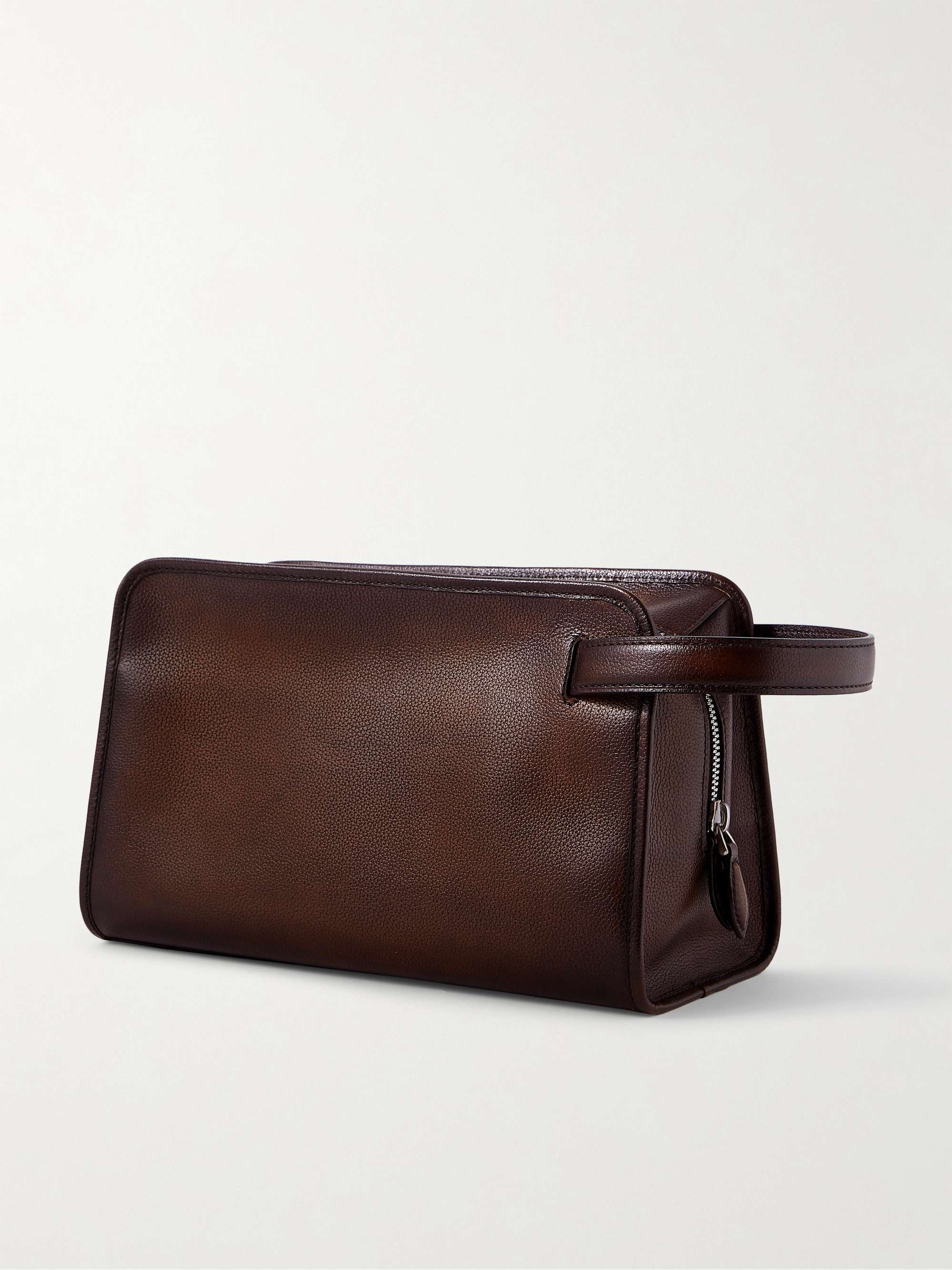 BERLUTI Morning Debossed Full-Grain Venezia Leather Wash Bag