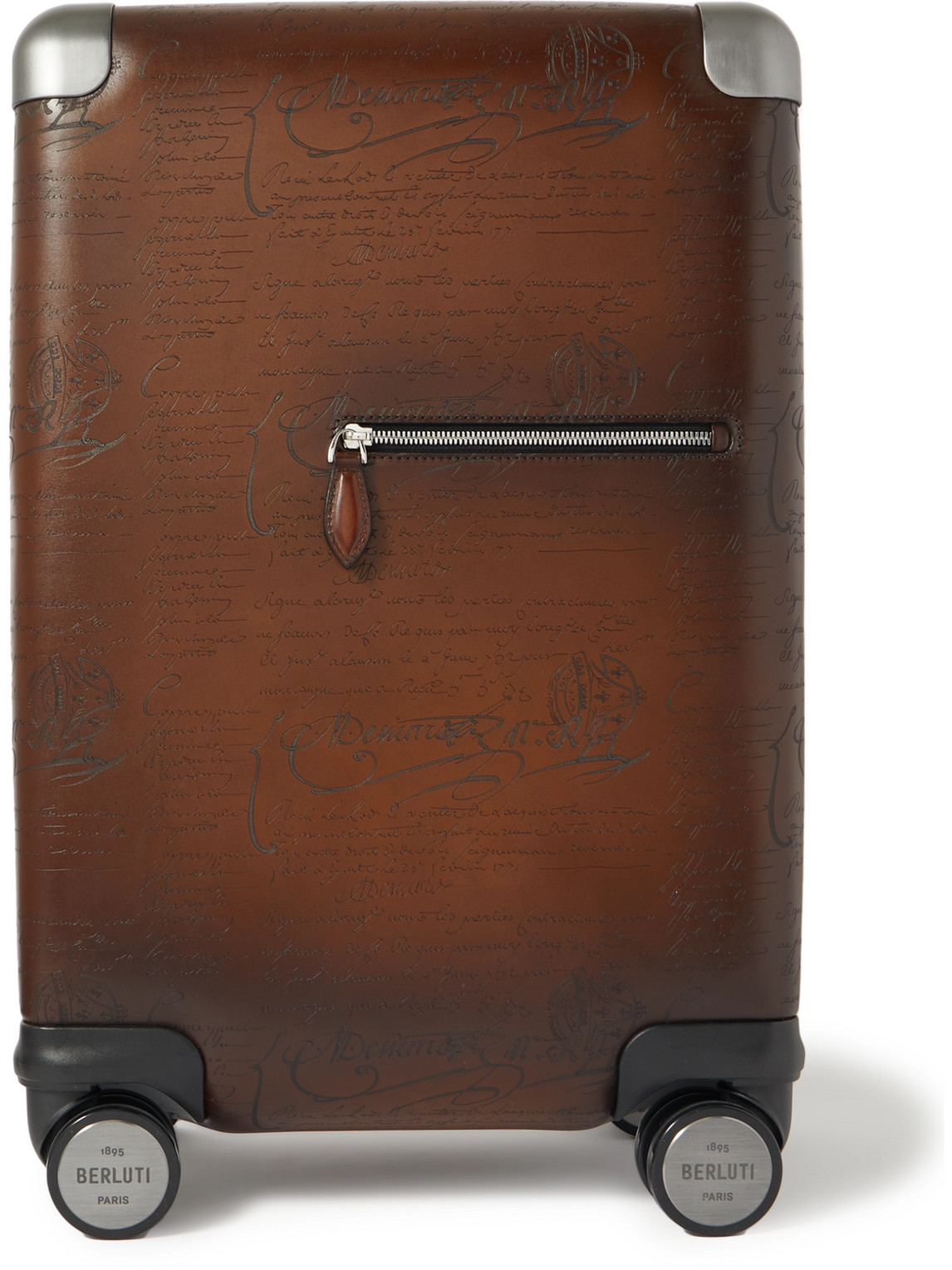 Berluti Formula 1005 Scritto Venezia Leather Suitcase In Brown