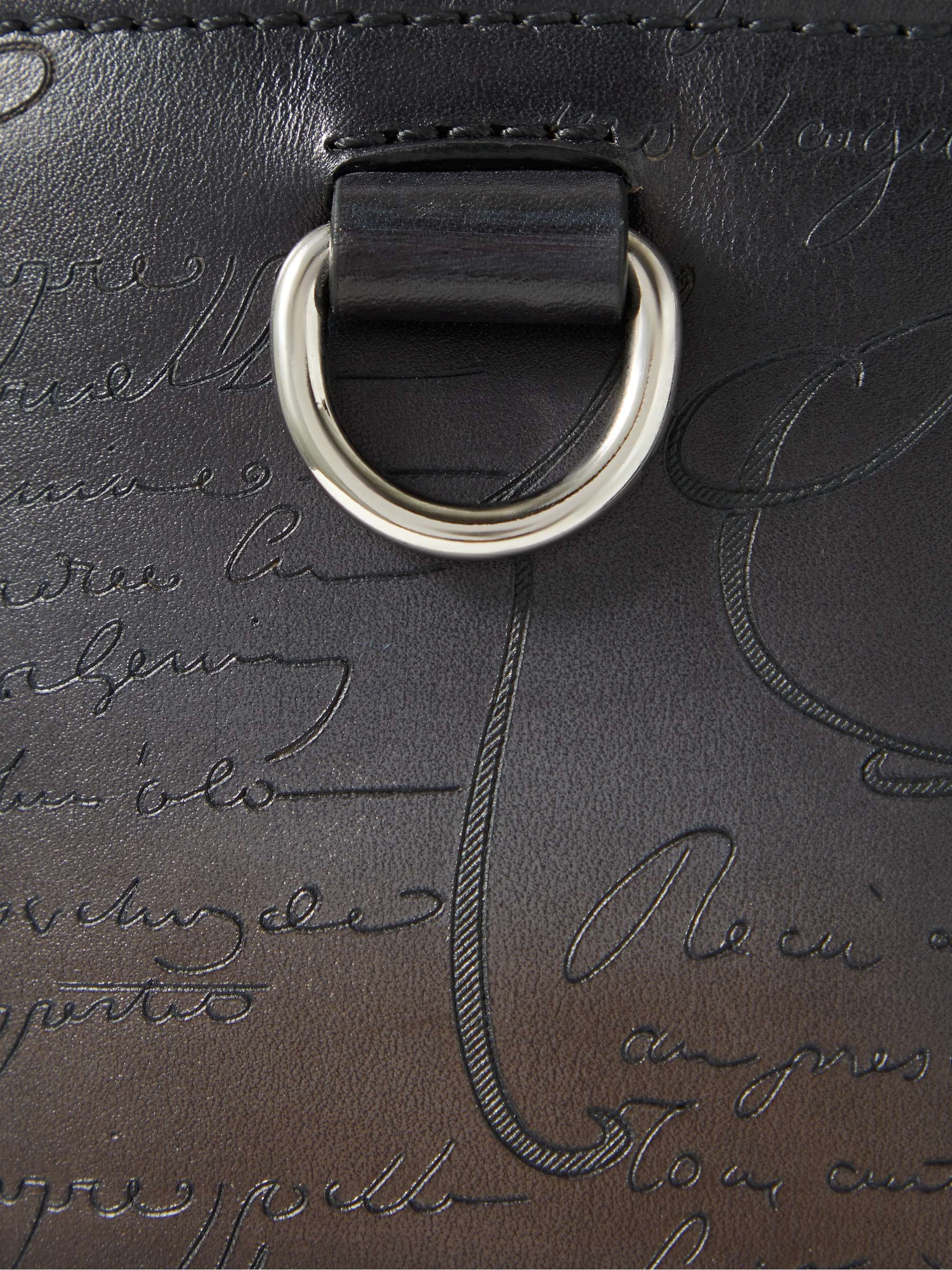 日本製 BERLUTI Toujours Silver Scritto Tote Bag BERLUTI Toujours Norwegian Tote Bag