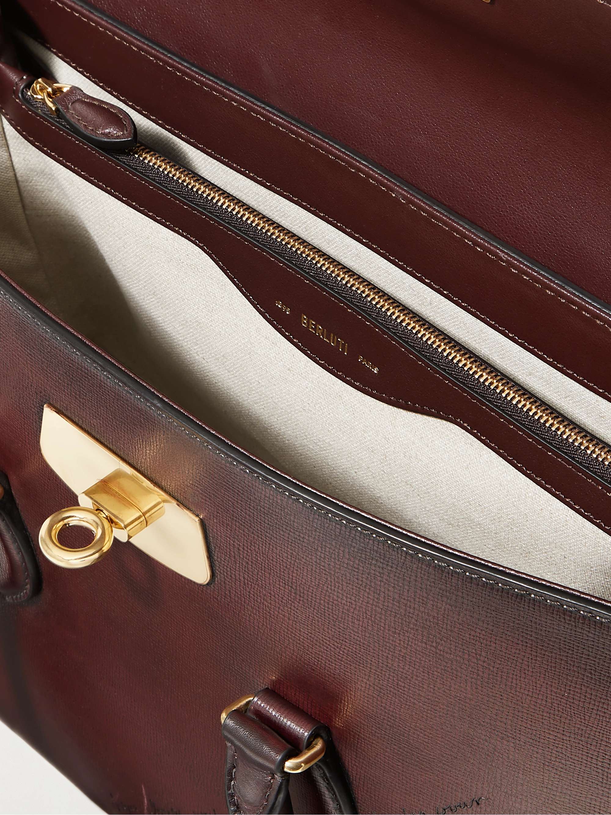 E'Mio Scritto Venezia Leather Briefcase