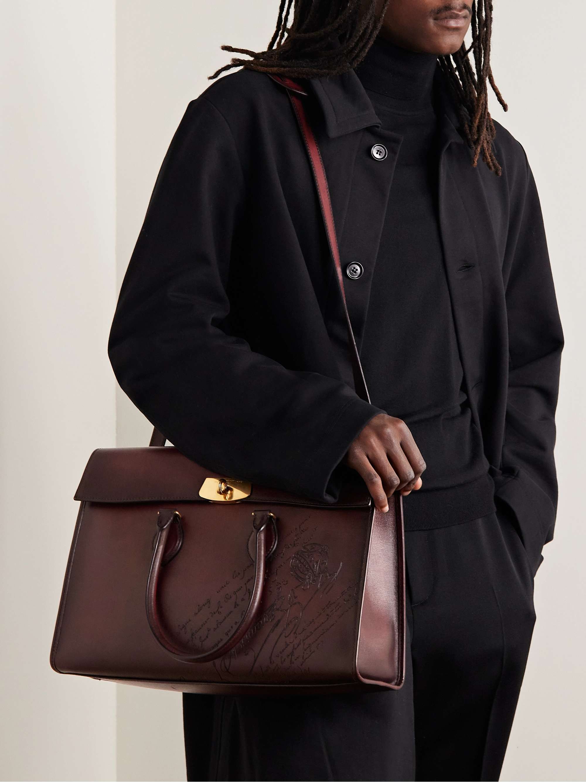 E'Mio Scritto Venezia Leather Briefcase