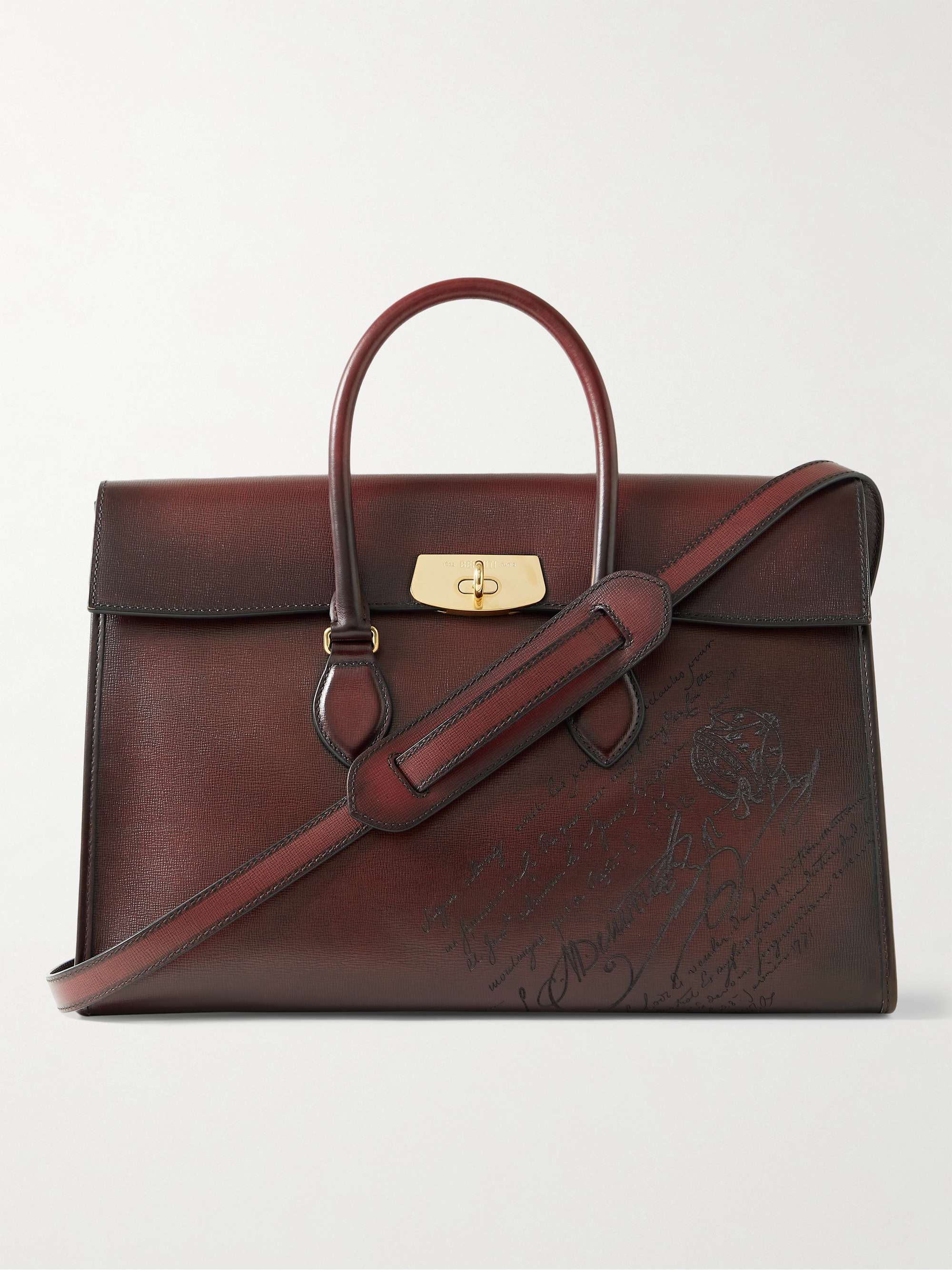 BERLUTI E'Mio Scritto Venezia Leather Briefcase for Men | MR PORTER