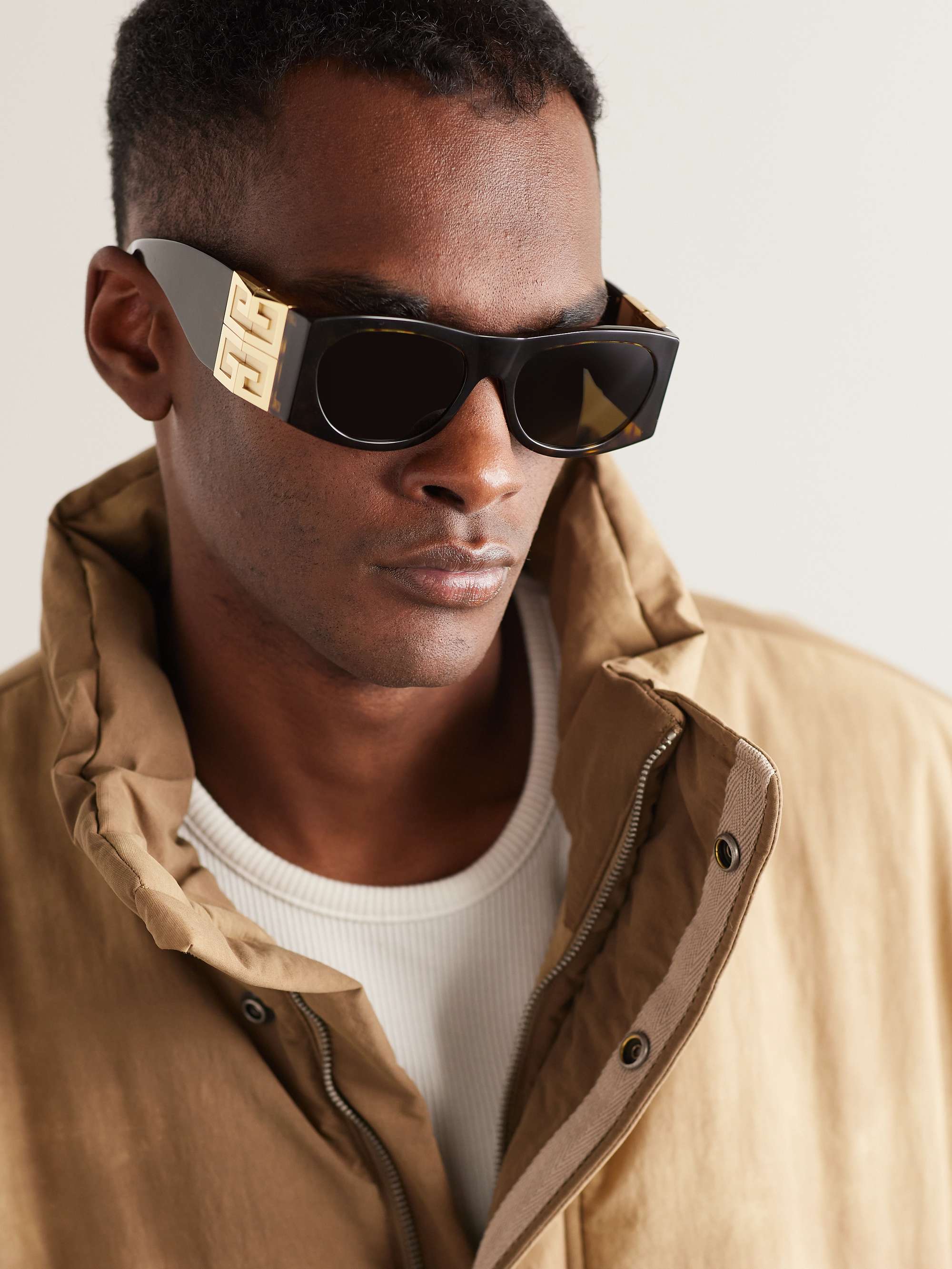 【GIVENCHY】oversized square-frame gold-tone サングラス Givenchy Oversized Givenchy Gold Tone Square Sunglasses