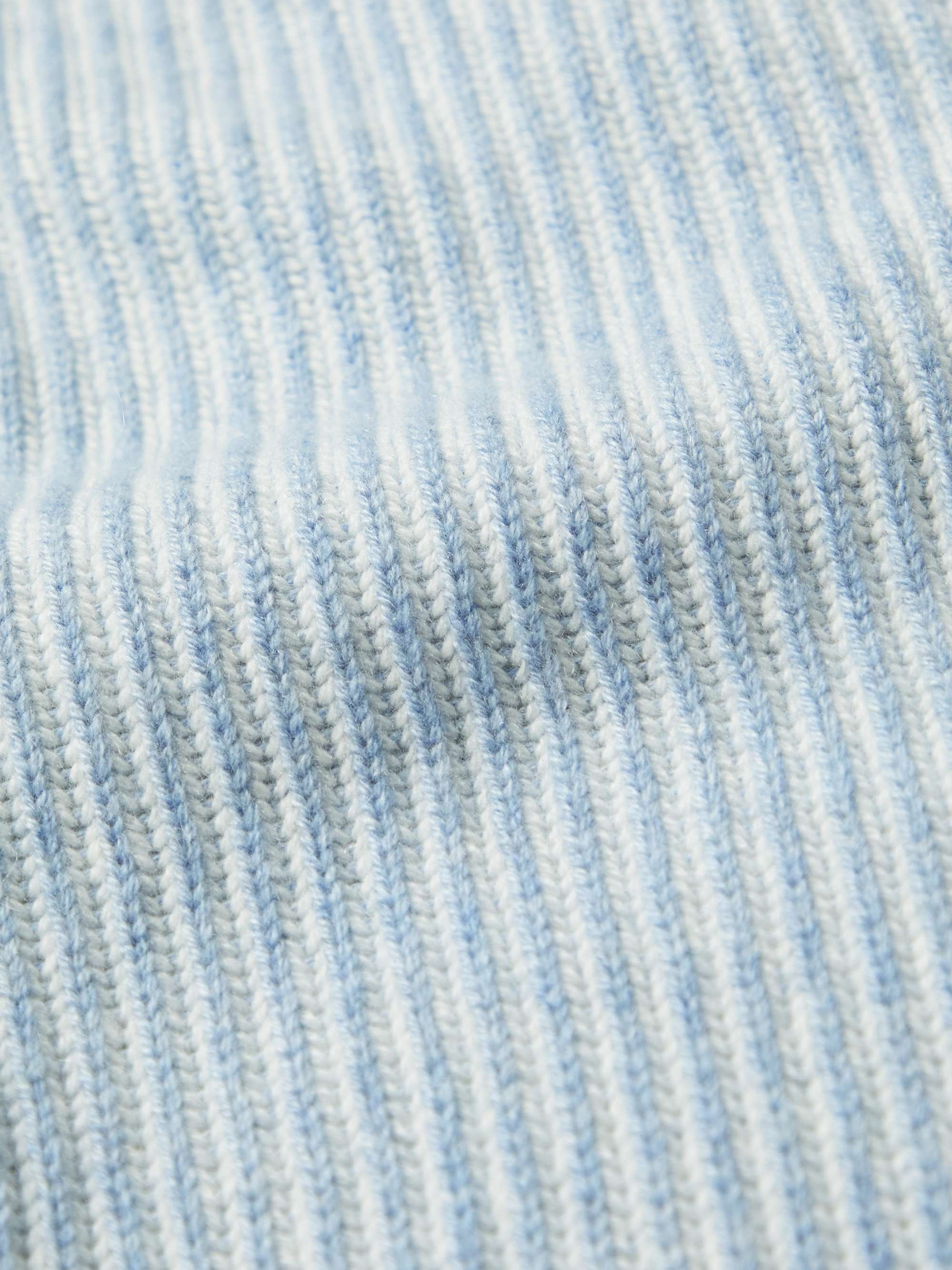 BRUNELLO CUCINELLI Striped Ribbed Cashmere Sweater