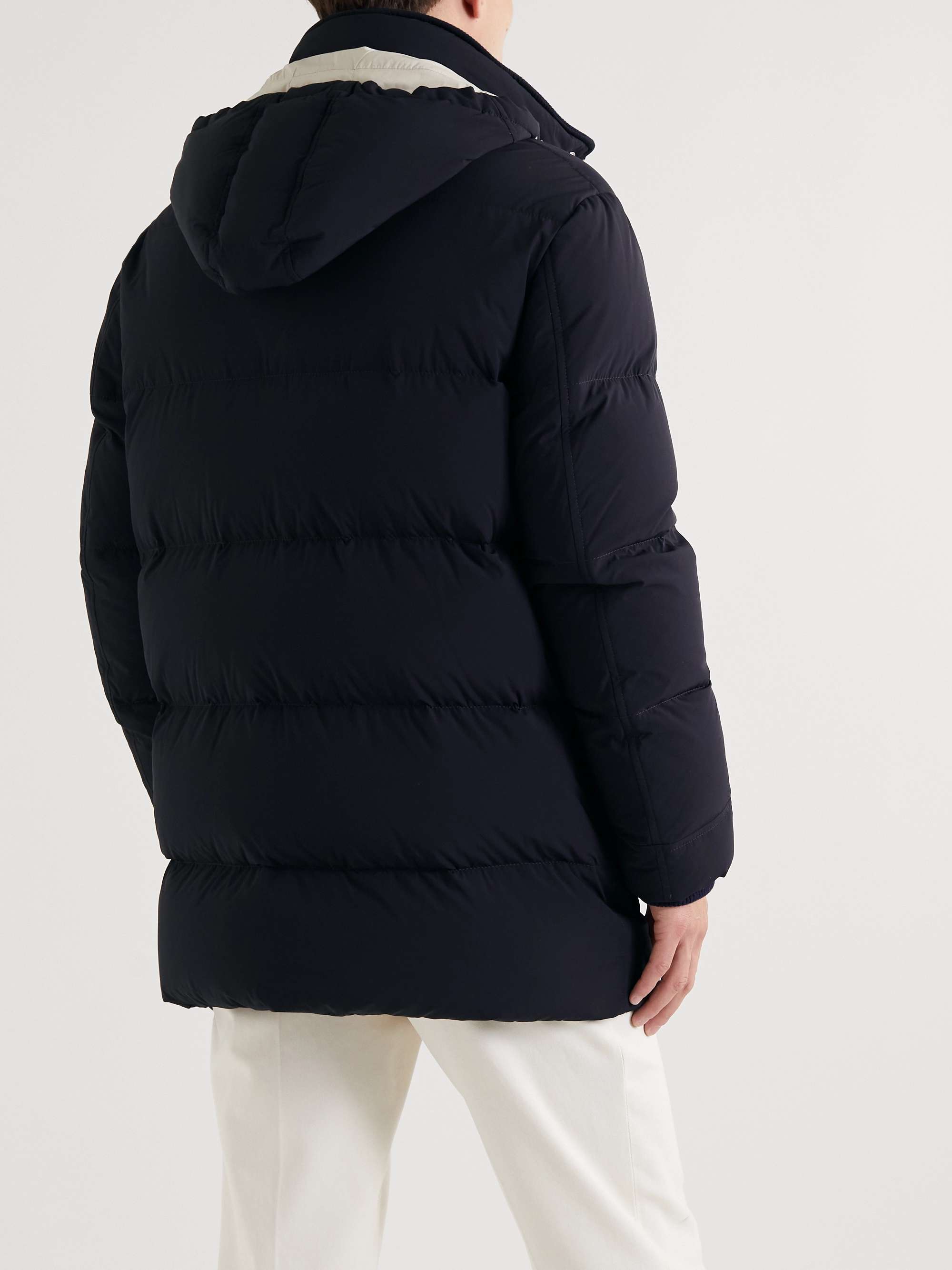 BRUNELLO CUCINELLI Quilted Shell Hooded Down Jacket
