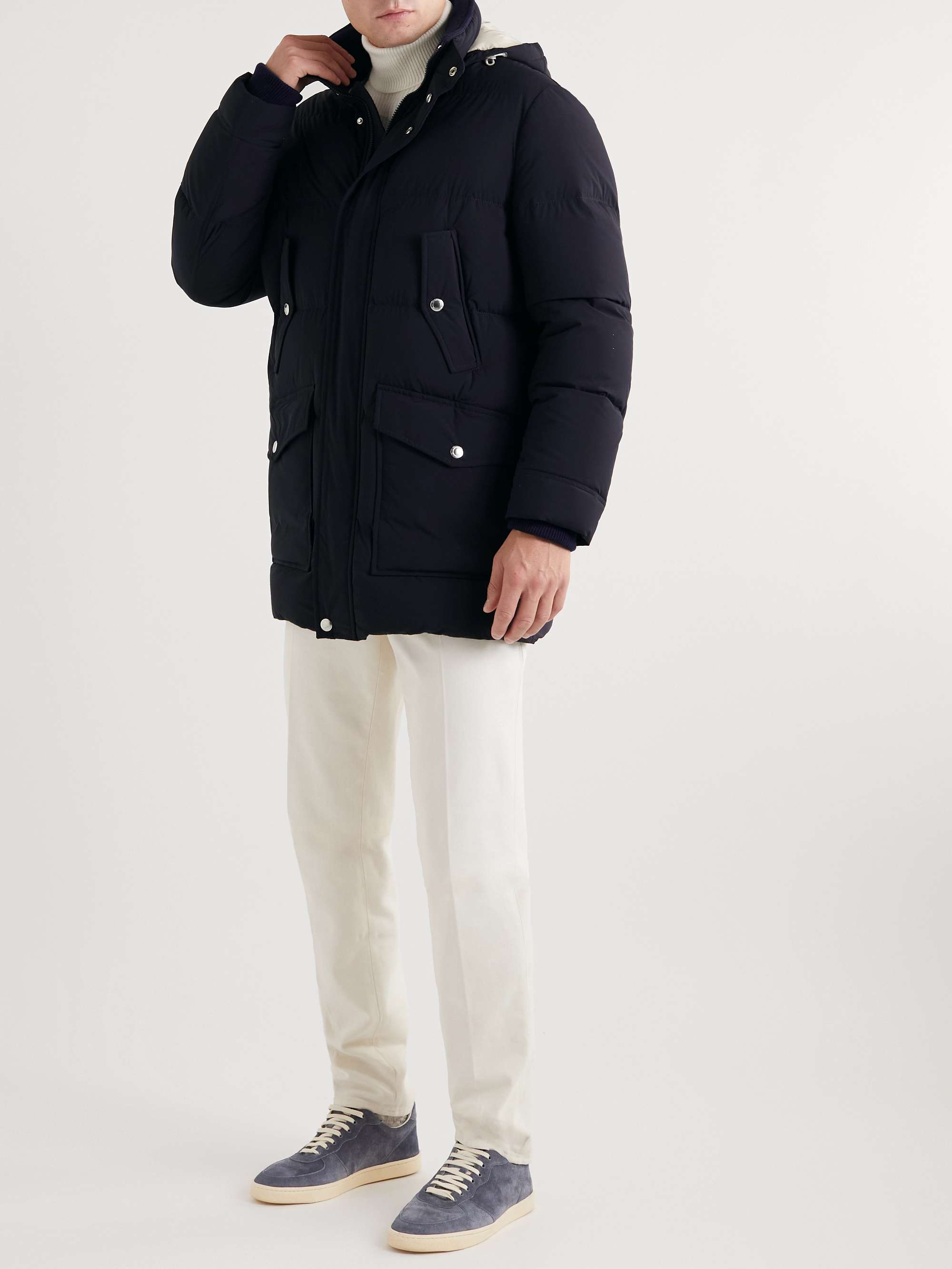 BRUNELLO CUCINELLI Quilted Shell Hooded Down Jacket
