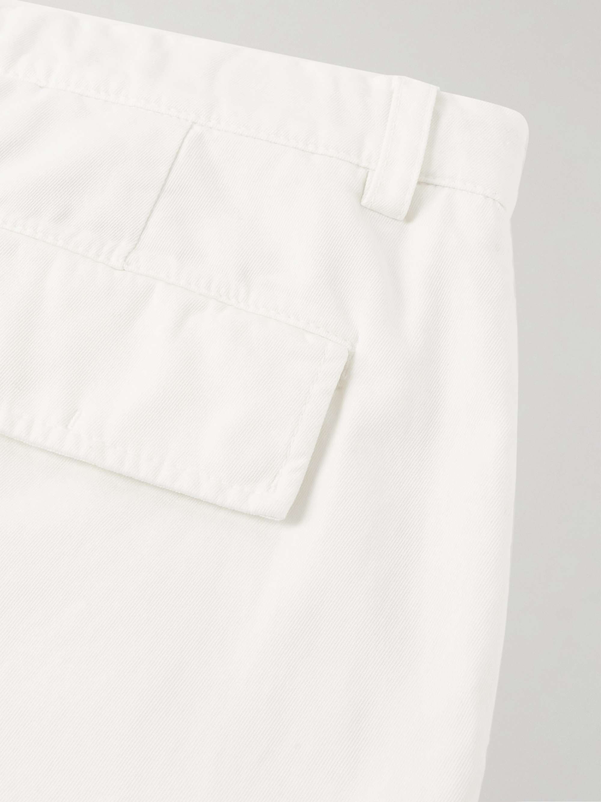 BRUNELLO CUCINELLI Tapered Cotton-Gabardine Cargo Trousers for Men | MR ...
