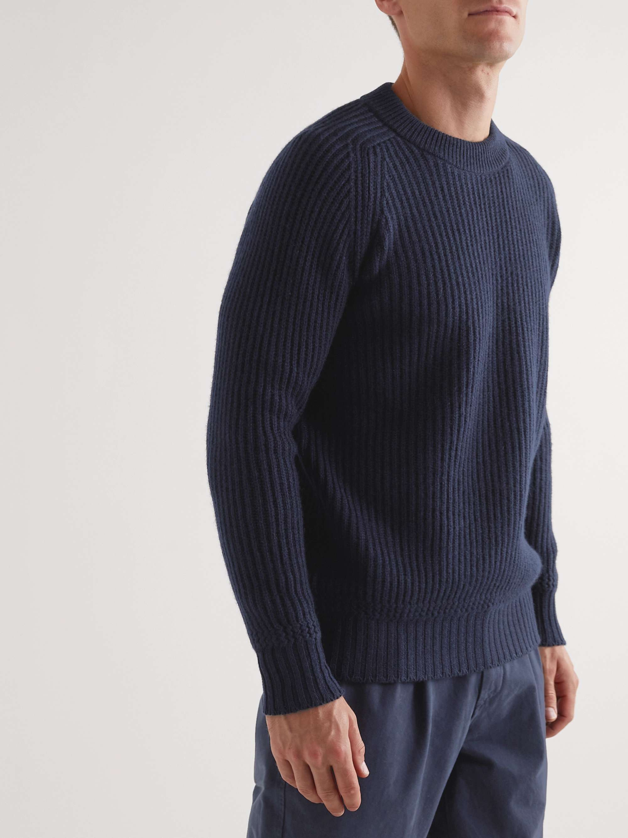 JOHNSTONS OF ELGIN Ribbed Cashmere Sweater for Men MR PORTER