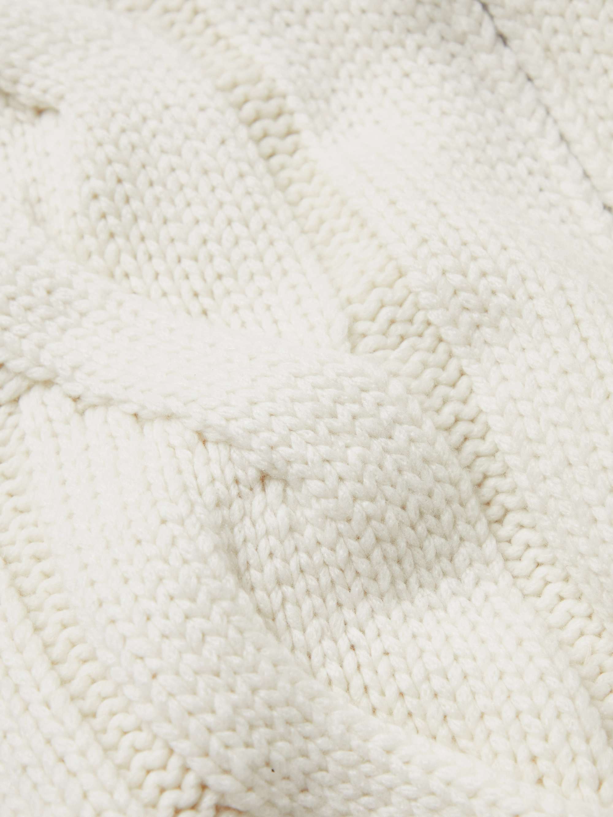 BRUNELLO CUCINELLI Cable-Knit Cotton Down Jacket