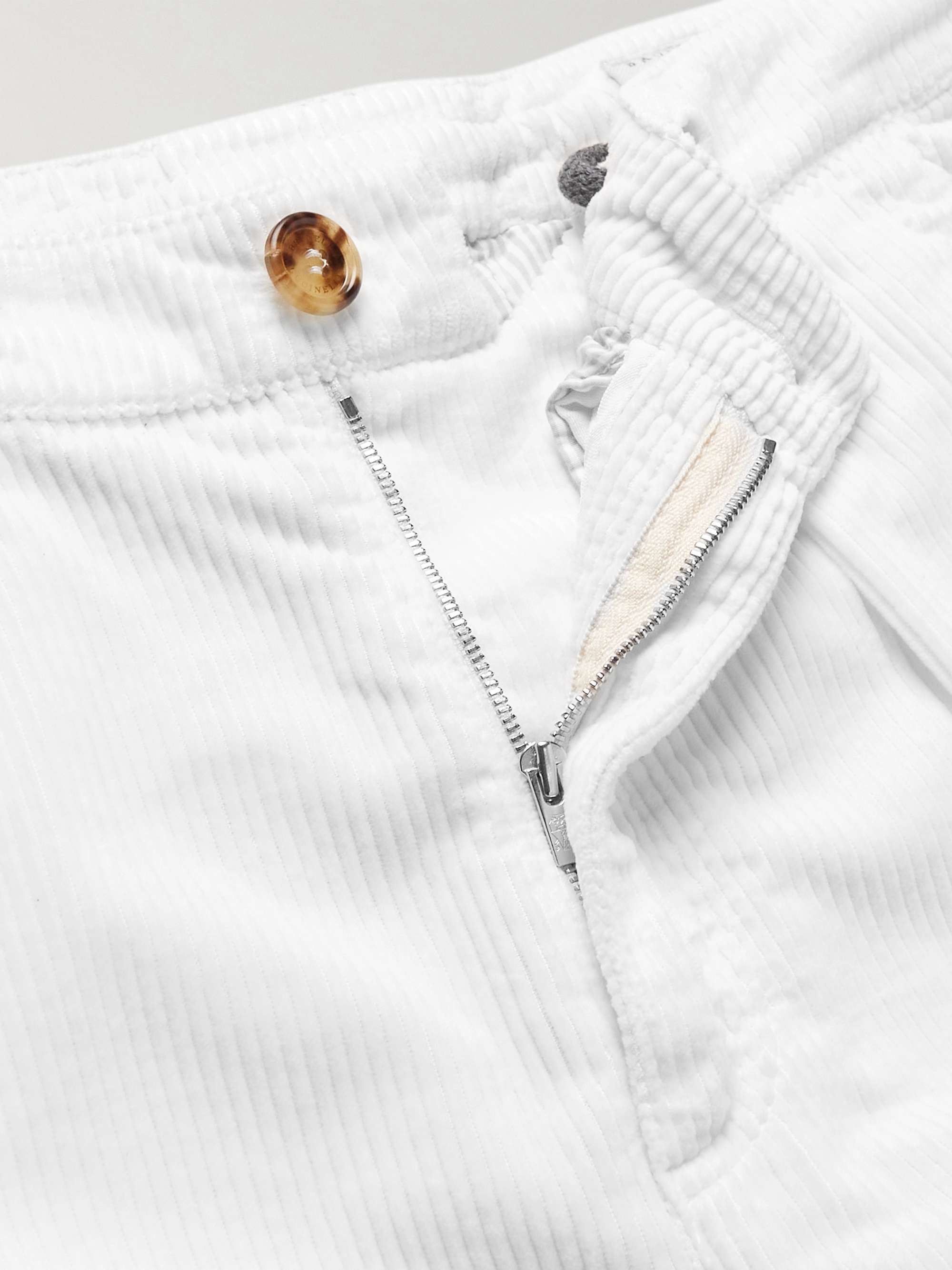 BRUNELLO CUCINELLI Straight-Leg Cotton-Corduroy Cargo Trousers