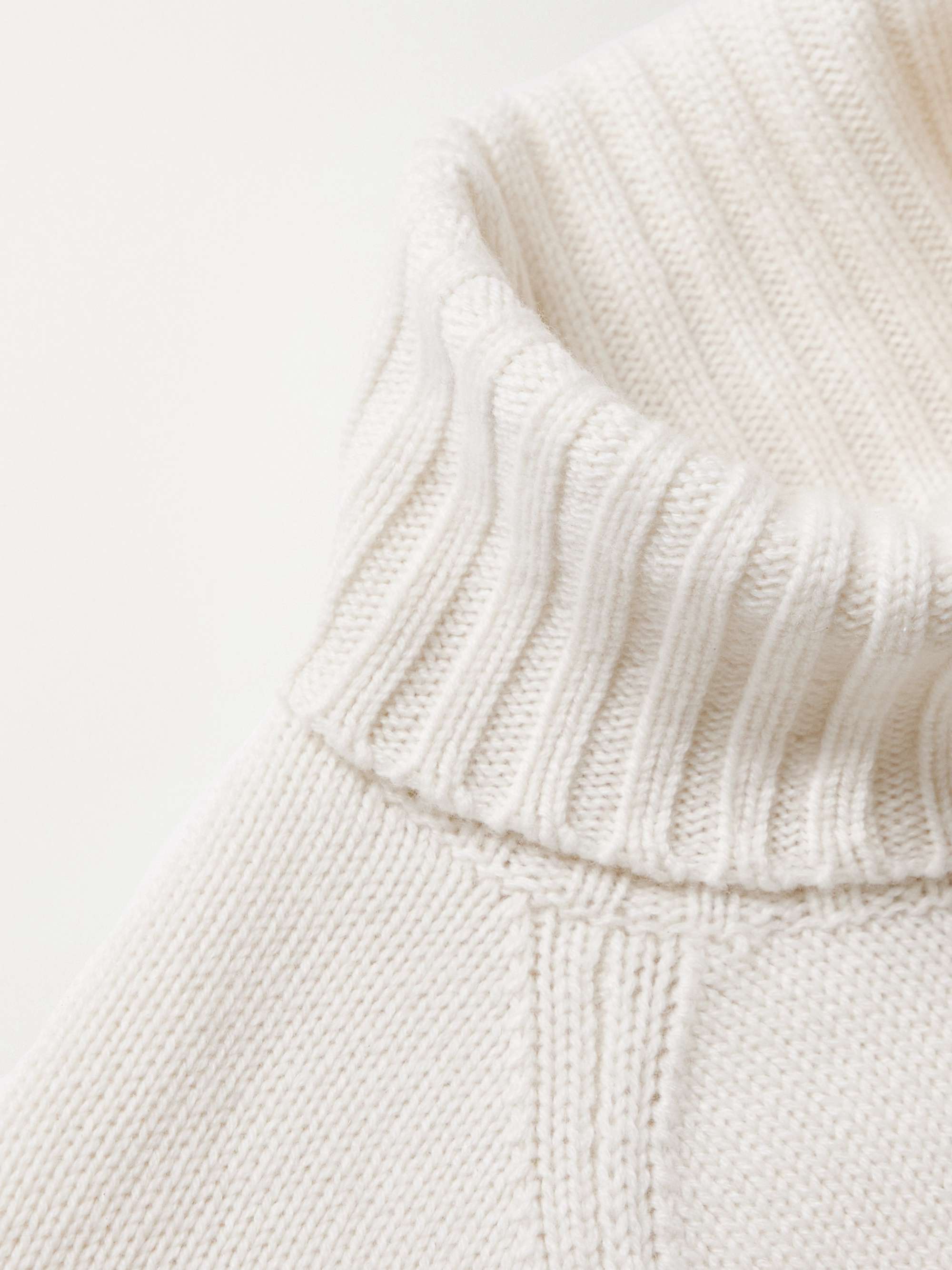 BRUNELLO CUCINELLI Intarsia Cashmere Rollneck Sweater