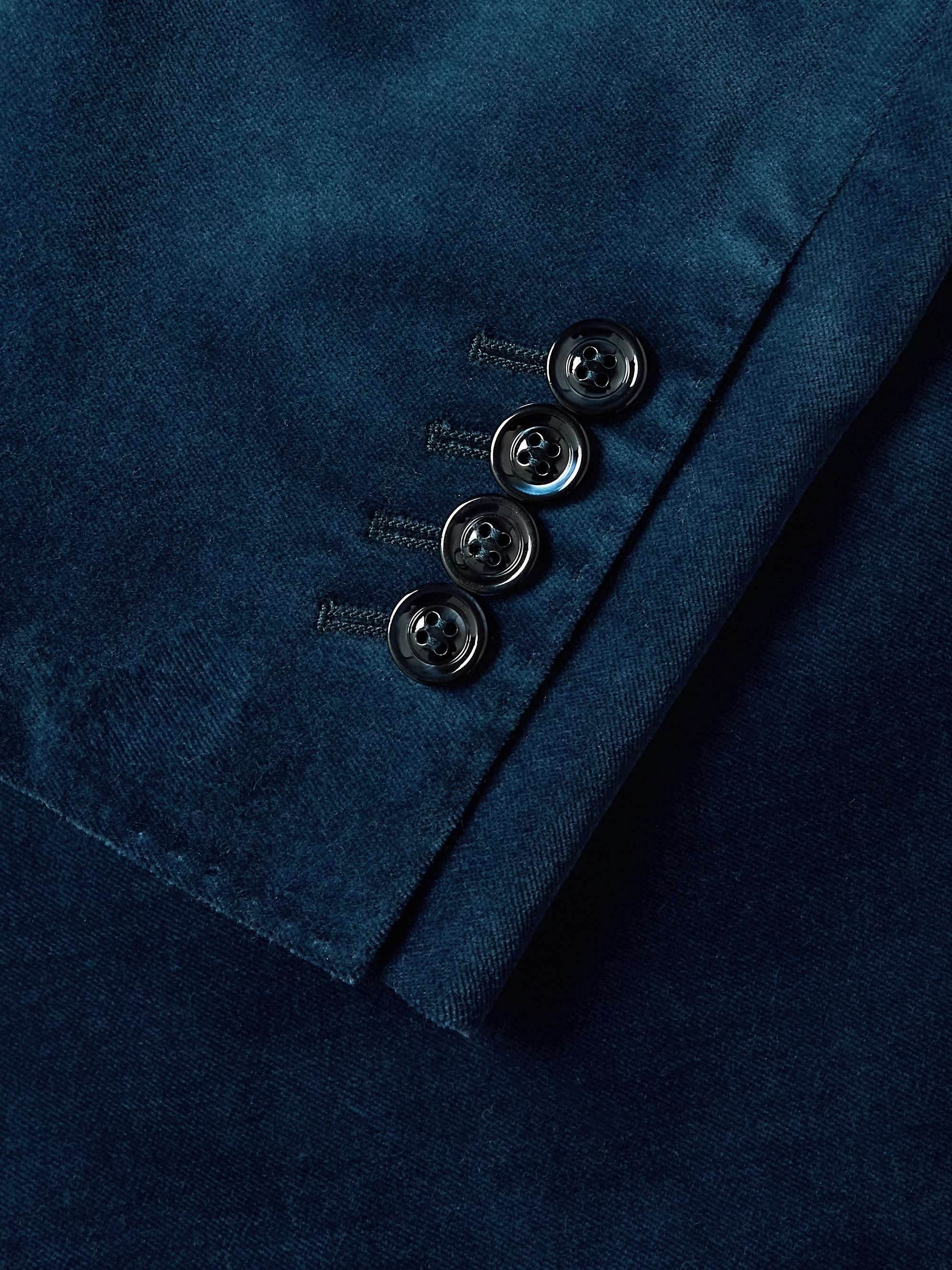 BRUNELLO CUCINELLI Satin-Trimmed Cotton-Velvet Tuxedo Jacket