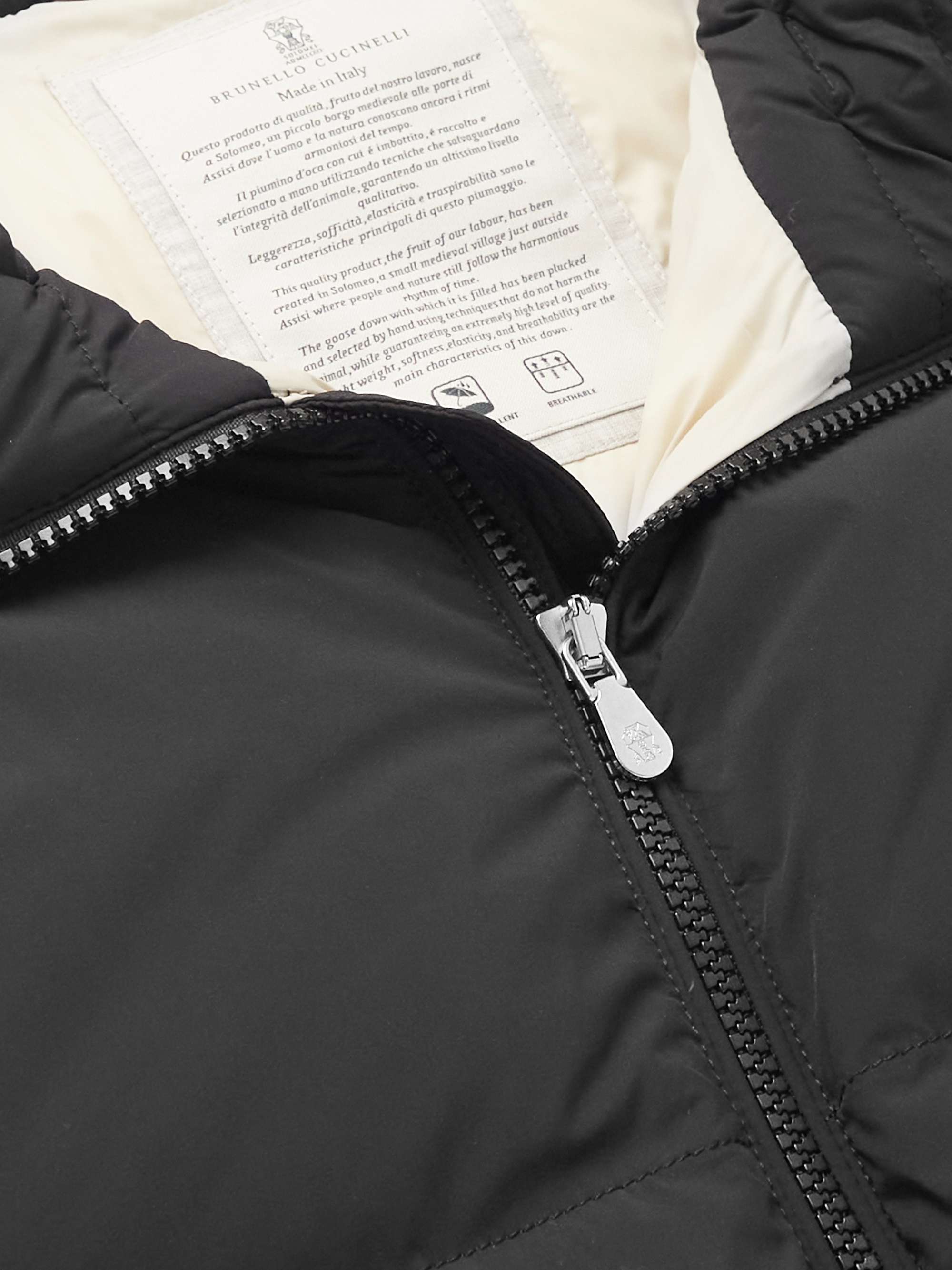 BRUNELLO CUCINELLI Quilted Shell Hooded Down Jacket