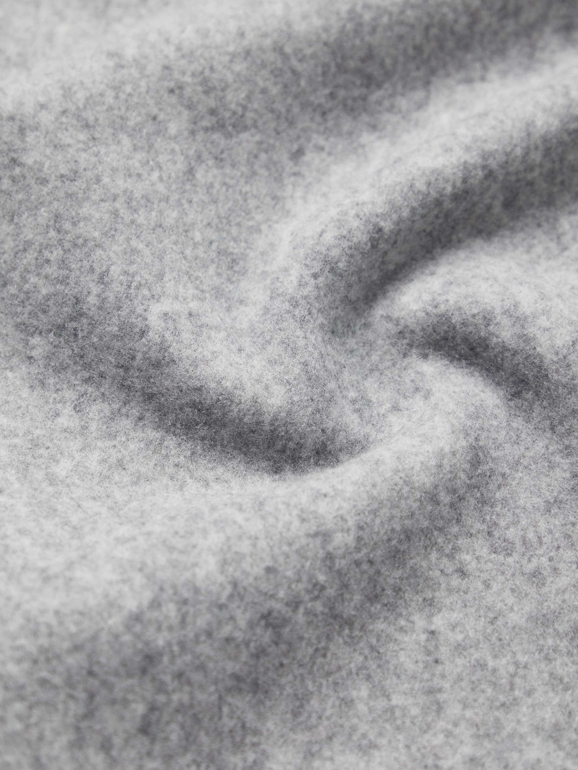 BRUNELLO CUCINELLI Logo-Embroidered Fleece Half-Zip Sweashirt