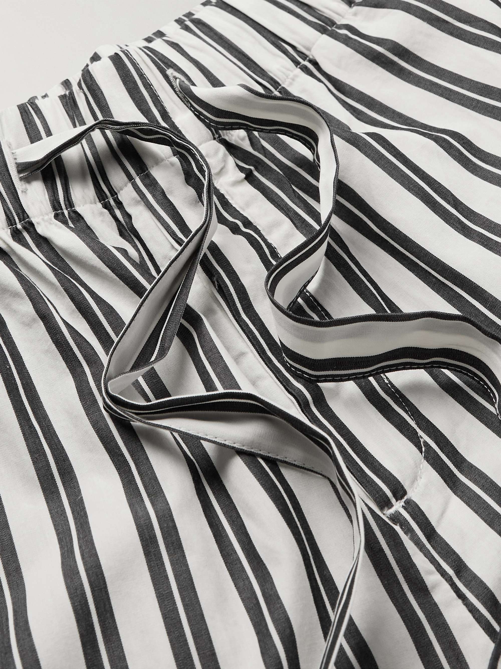 TEKLA Striped Organic Cotton-Poplin Pyjama Trousers