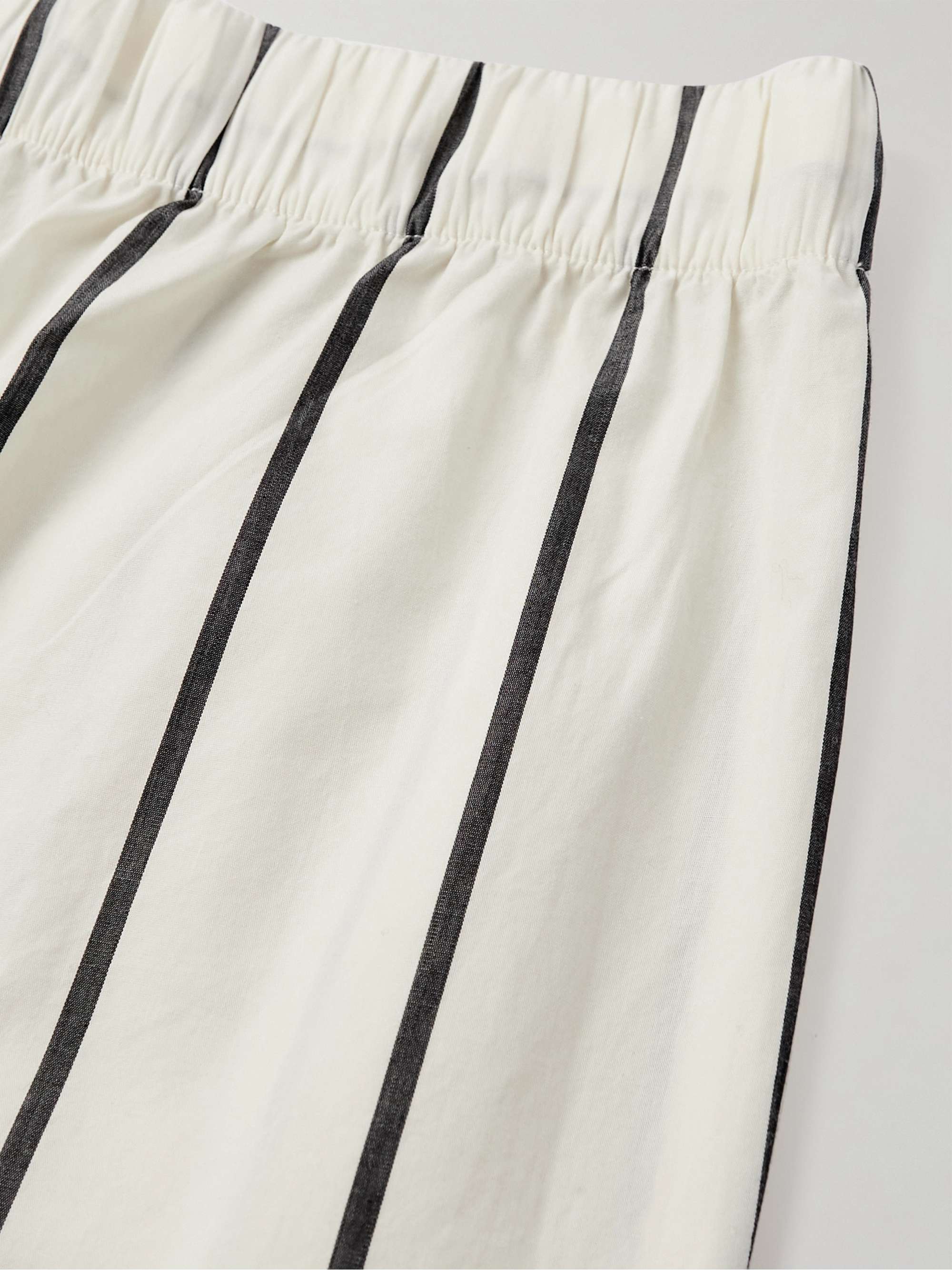 TEKLA Striped Organic Cotton-Poplin Pyjama Trousers