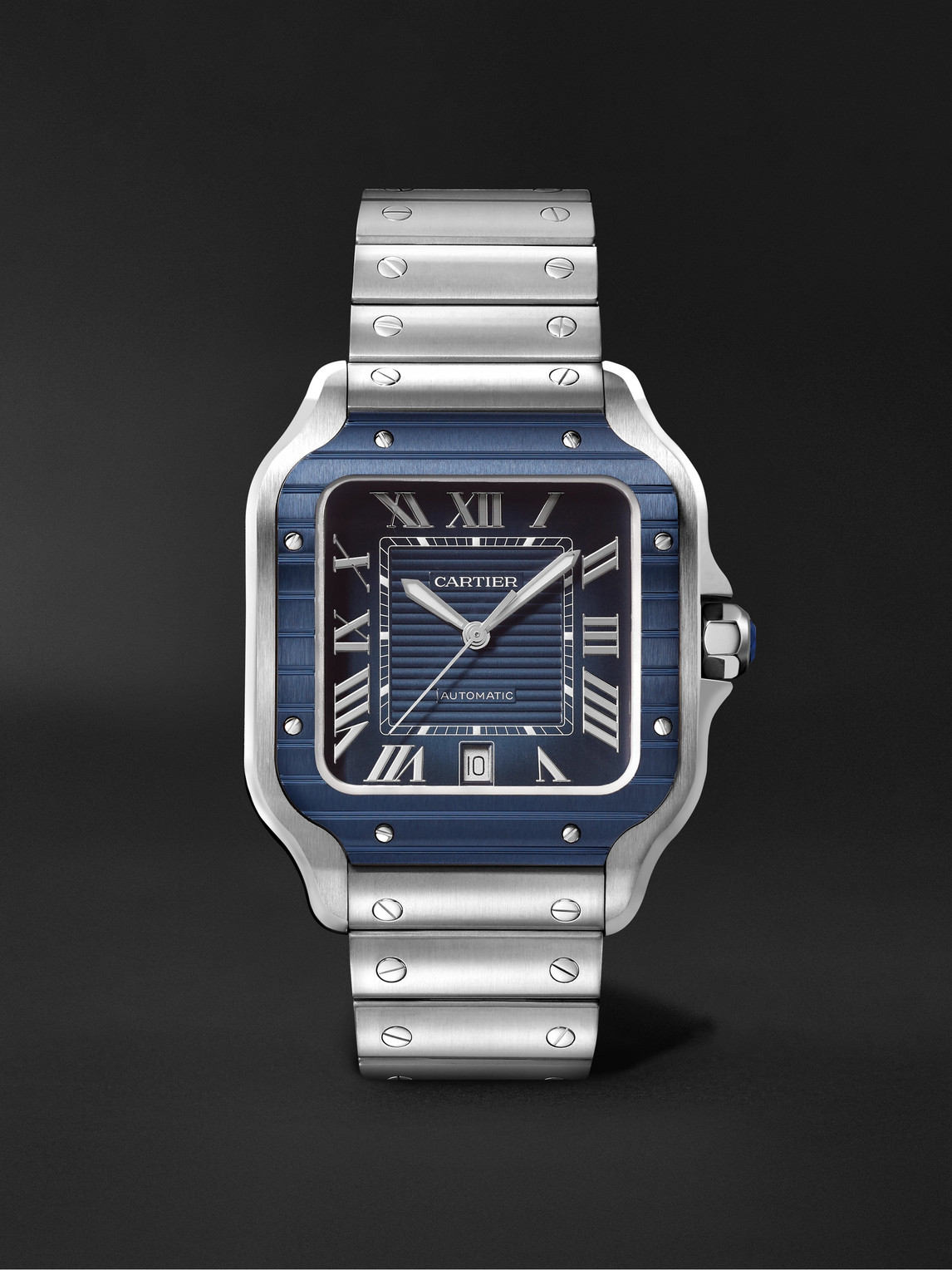 Cartier Santos De Automatic 39.8mm Stainless Steel And Pvd-coated Watch ...