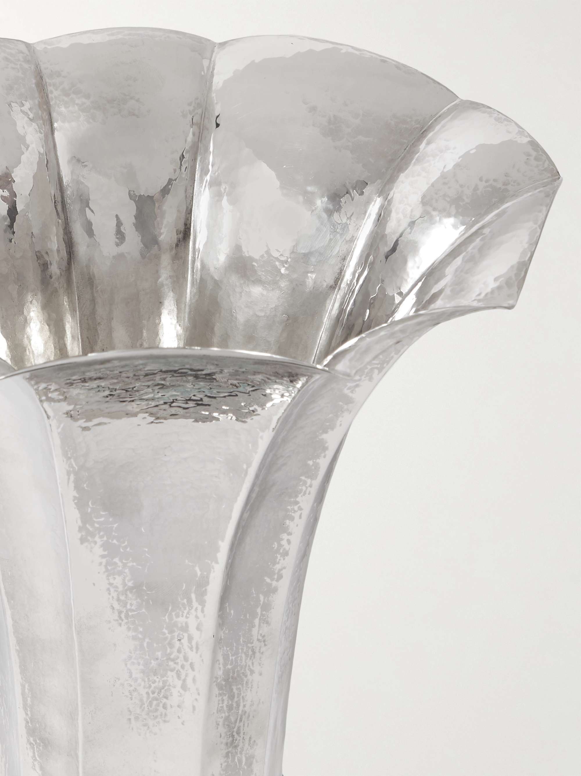 BUCCELLATI Sterling Silver, Amazonite and Chalcedony Vase