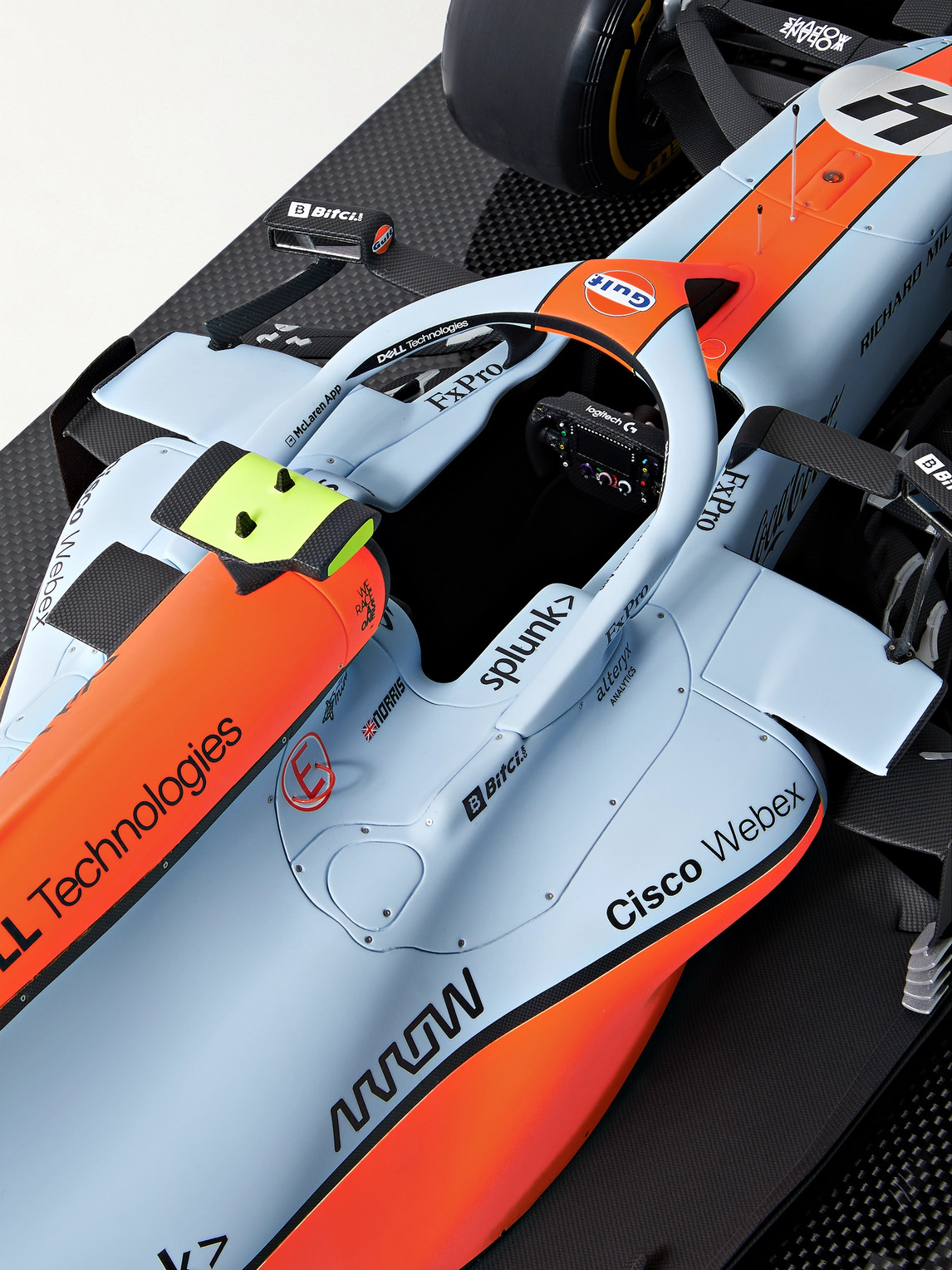 McLaren MCL35M Lando Norris (2021) Monaco Grand Prix 1:8 Model Car — 2