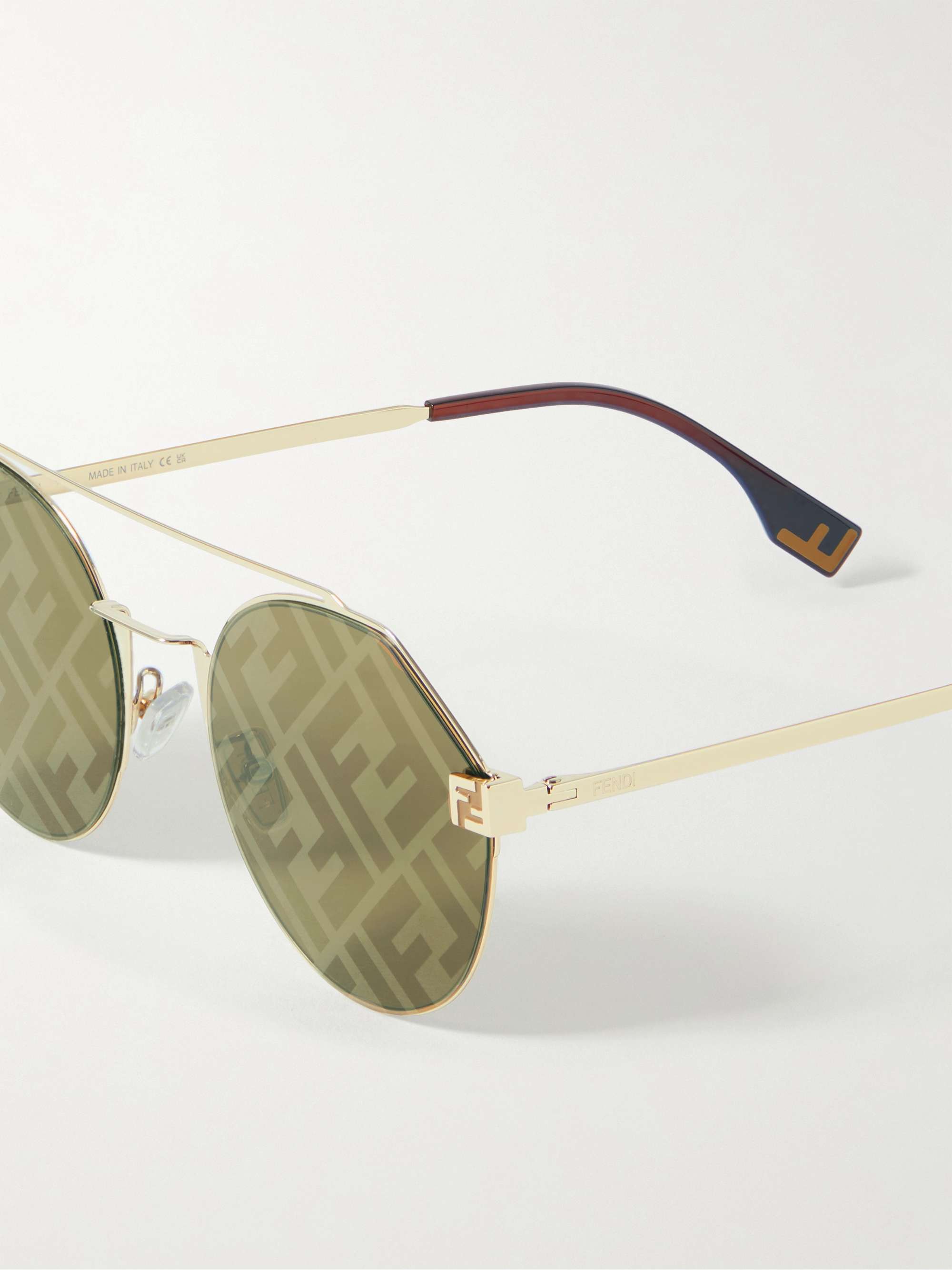 Fendi Sky - Gold-coloured sunglasses