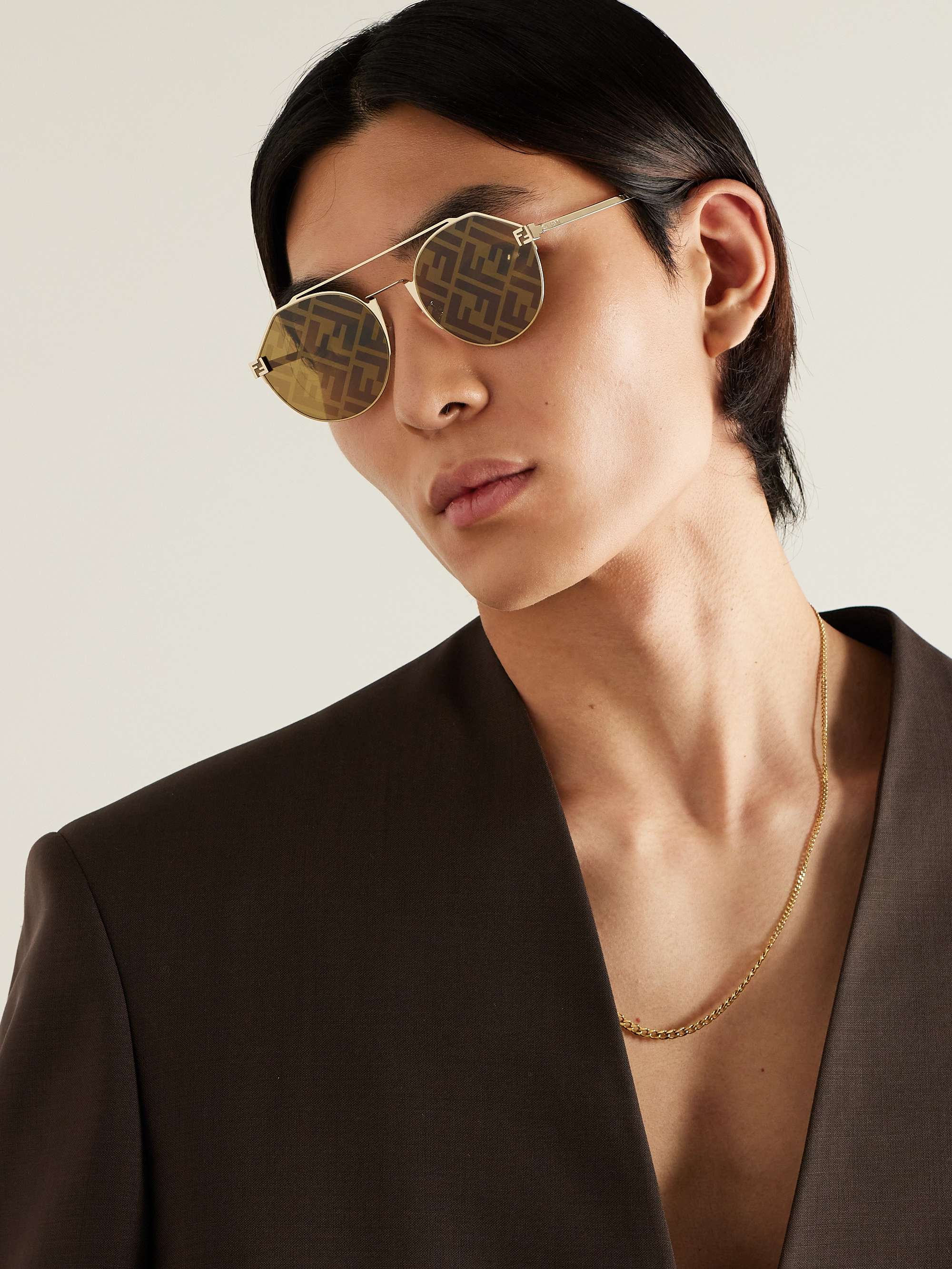 Fendi Sunglasses Gold