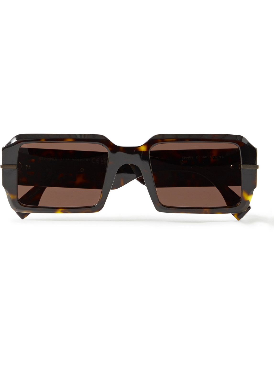 Fendi Square-frame Tortoiseshell Acetate Sunglasses