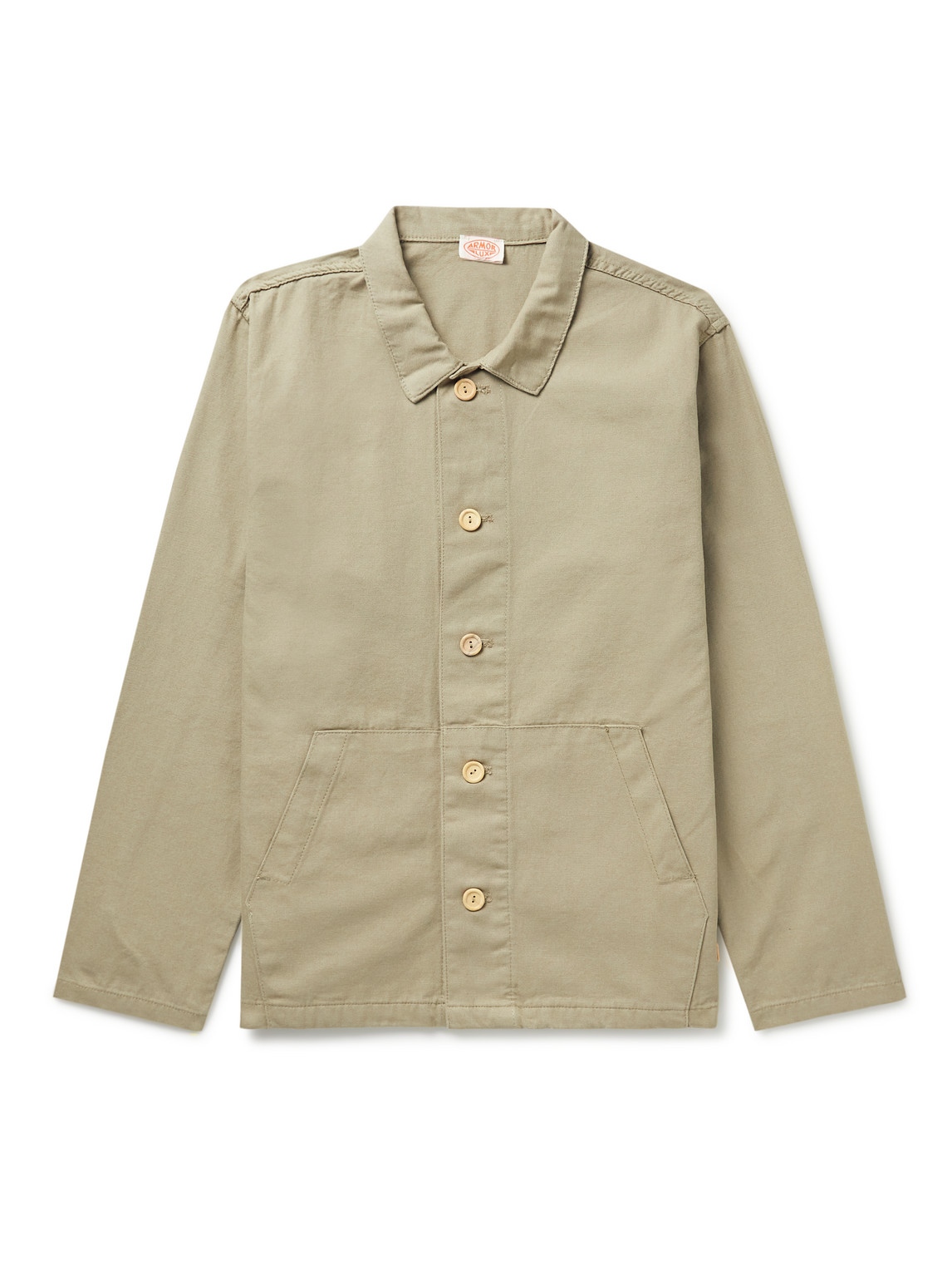 Armor-lux Heritage Cotton Canvas Fisherman Jacket In Neutrals