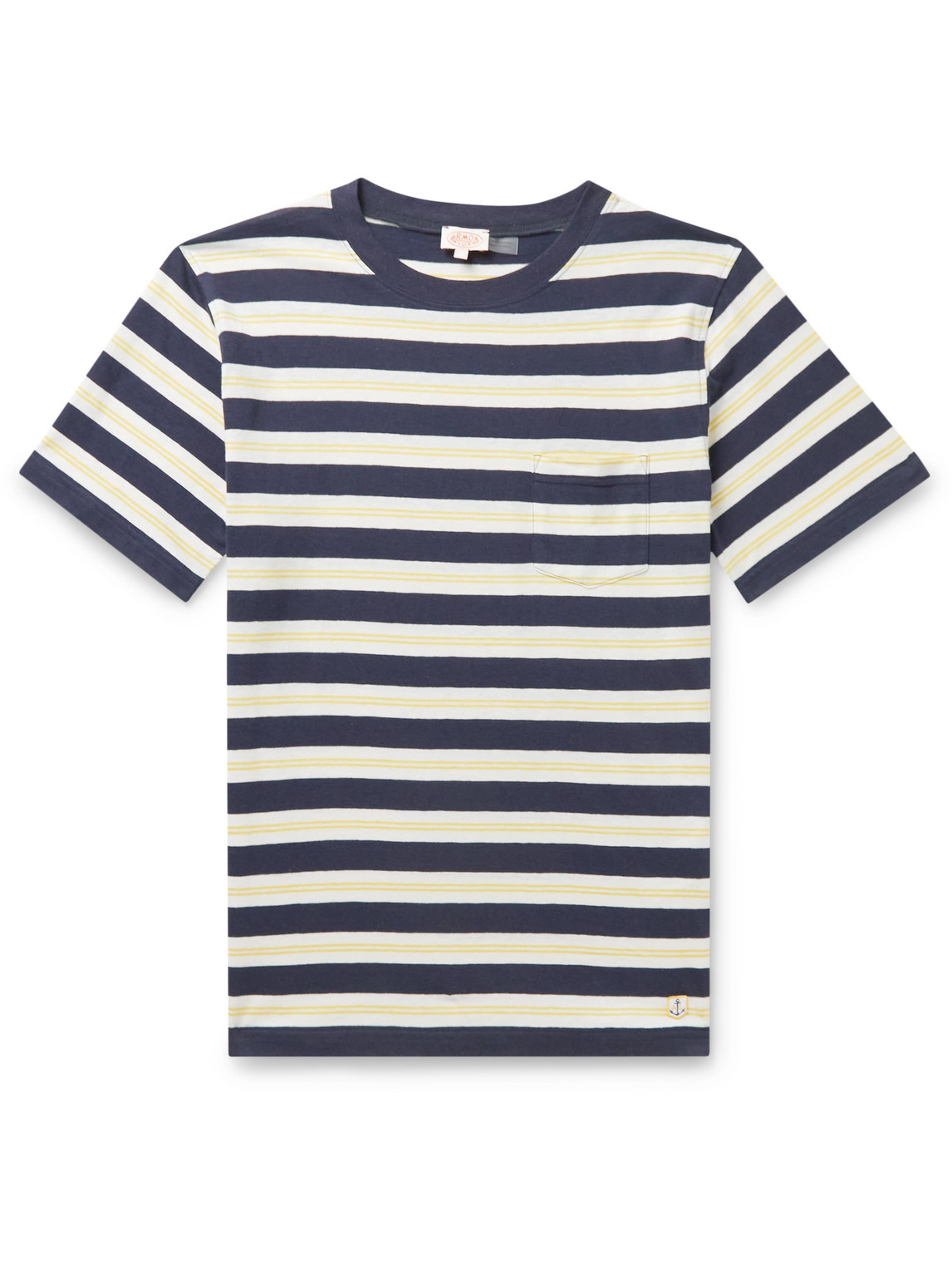 ARMOR-LUX BRETON STRIPED COTTON AND LINEN-BLEND JERSEY T-SHIRT