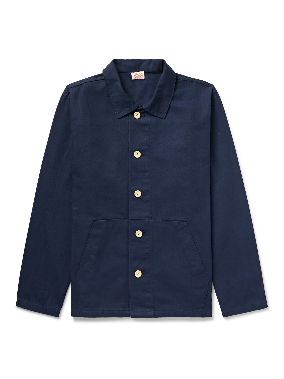 Armor-lux Fisherman Cotton Jacket In Blue