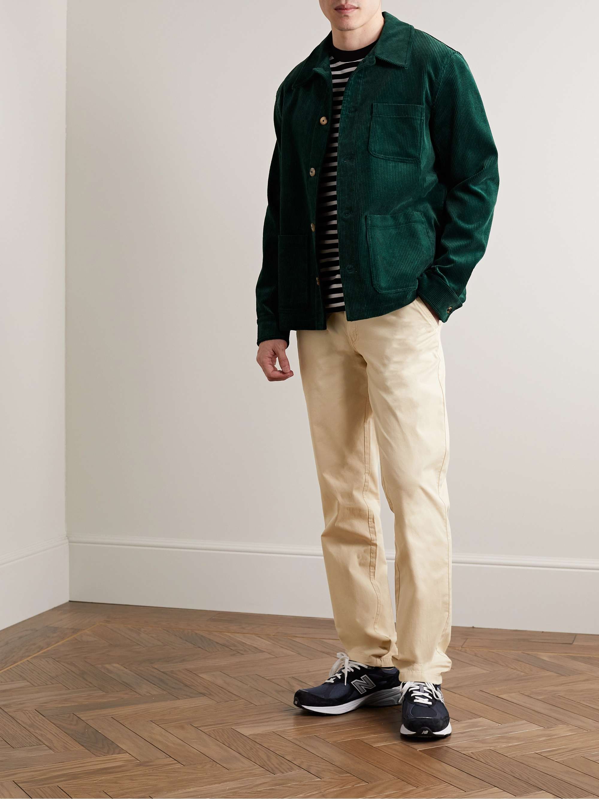 ARMOR-LUX Straight-Leg Cotton-Blend Twill Chinos