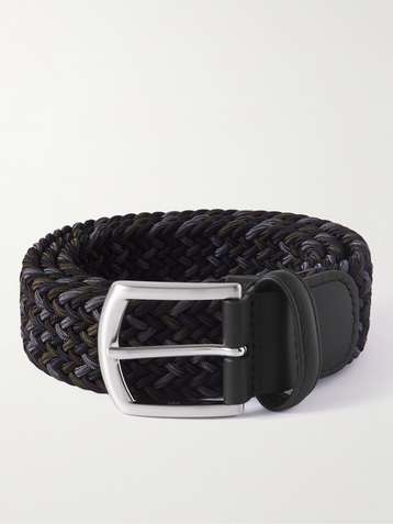 Anderson's Braided Leather Belt: Black – Trunk Clothiers