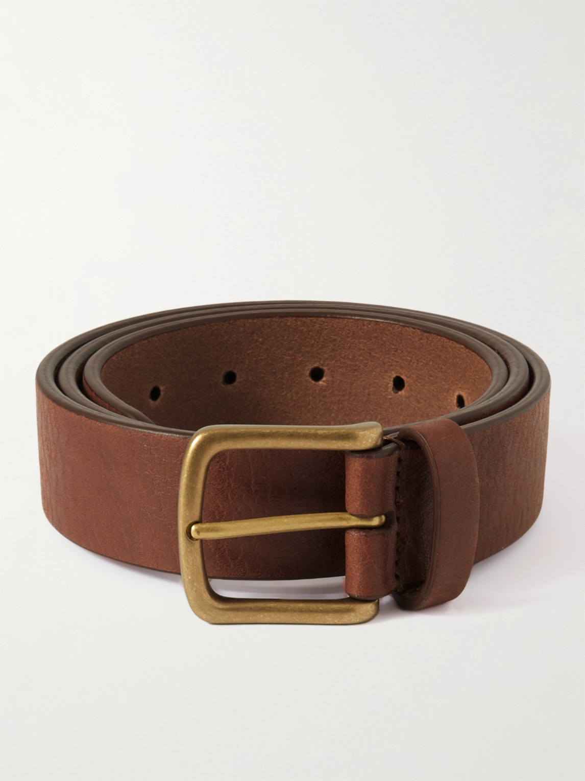 3.5cm Full-Grain Leather Belt