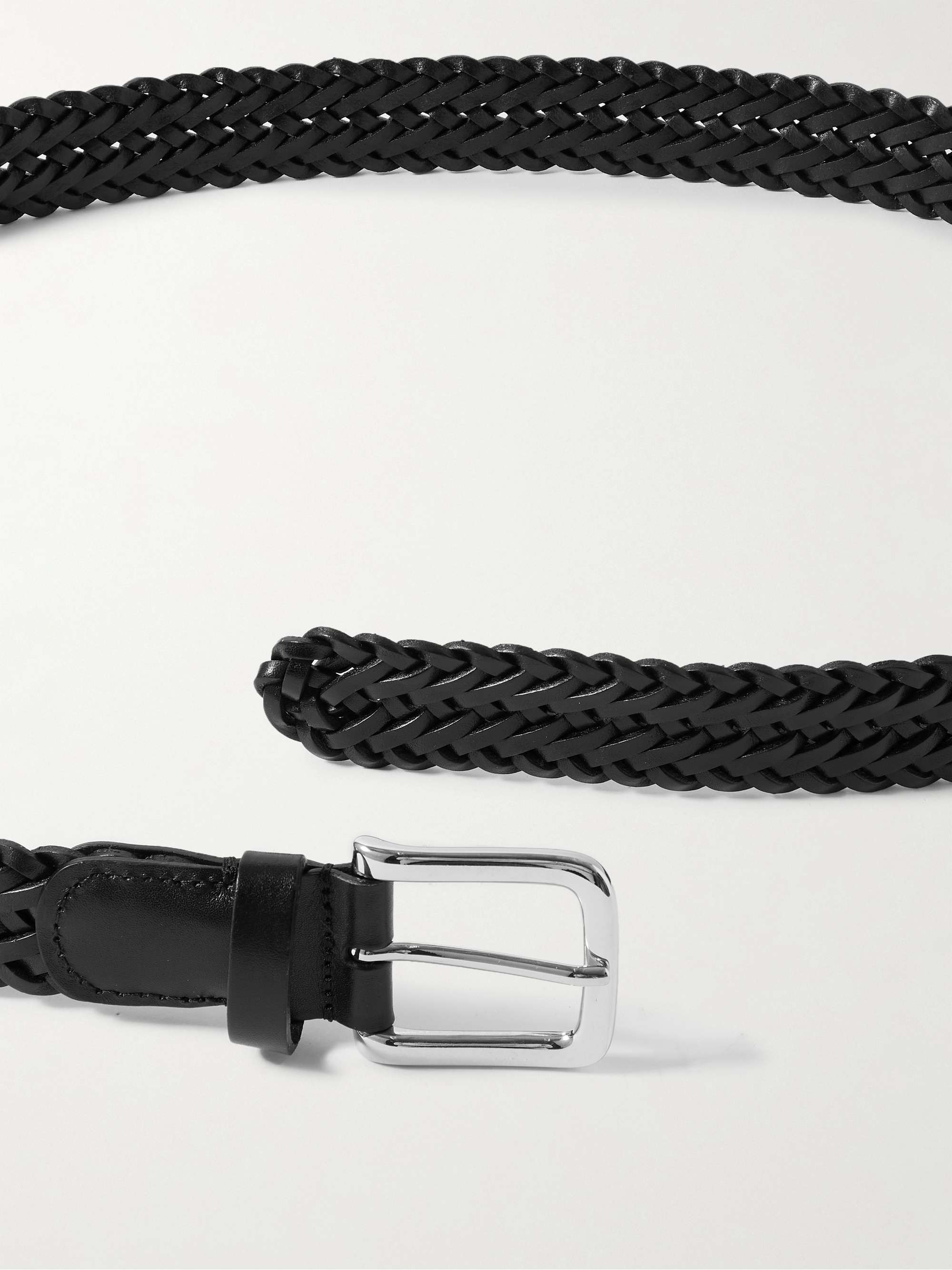 ANDERSON'S 3cm Woven Leather Belt