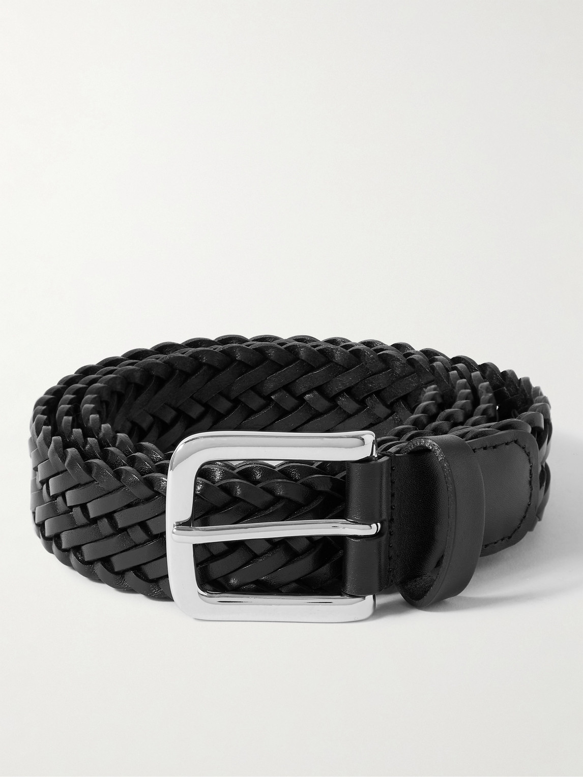 3cm Woven Leather Belt