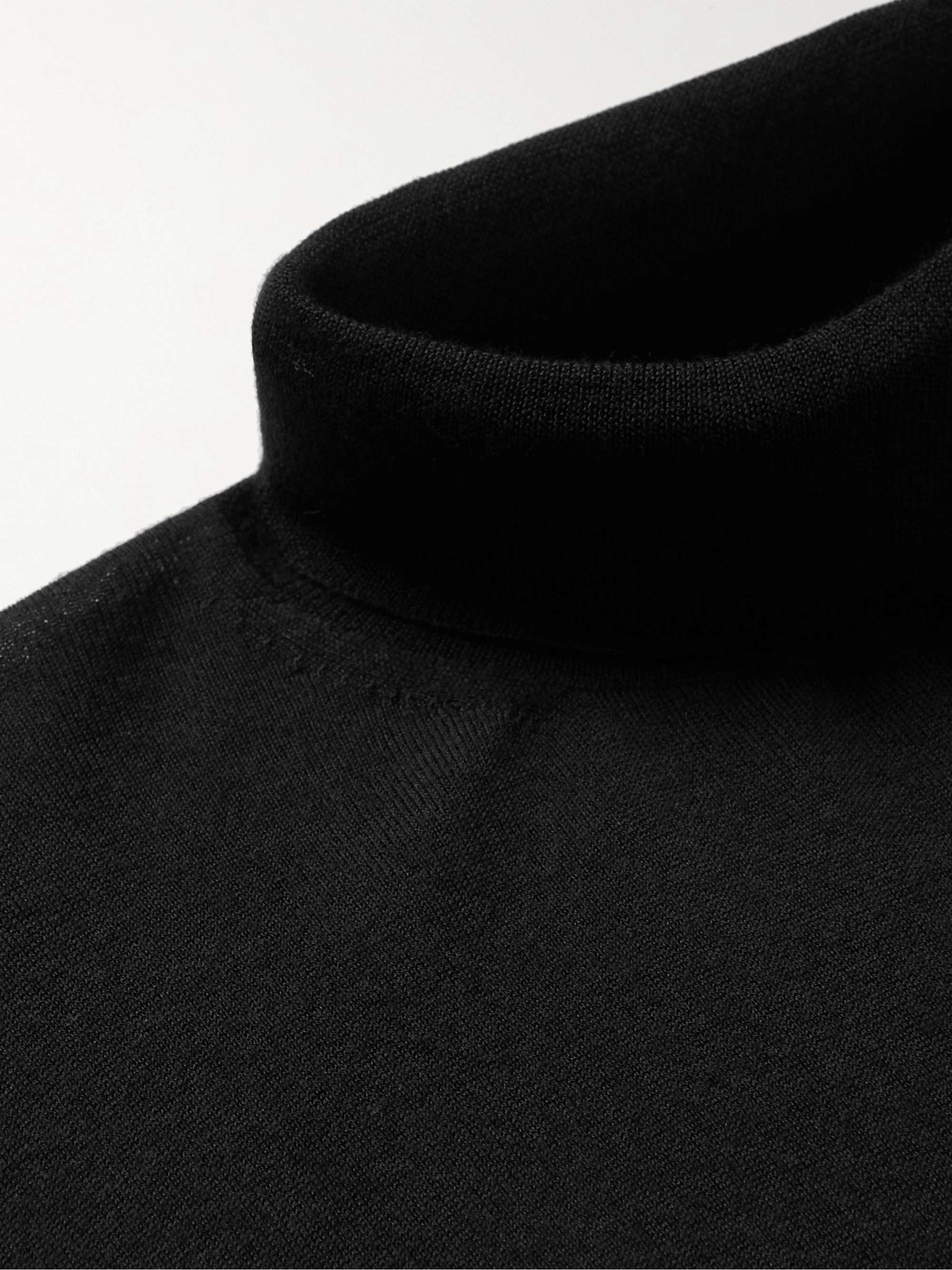 SAMAN AMEL Cashmere and Silk-Blend Rollneck Sweater