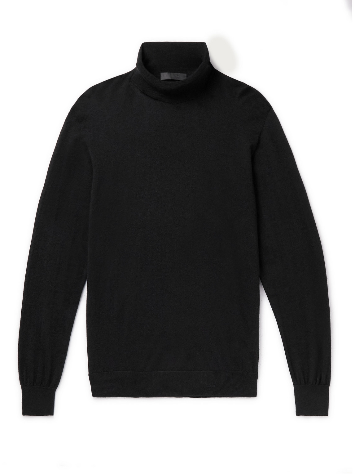 Saman Amel Cashmere And Silk-blend Rollneck Sweater In Black