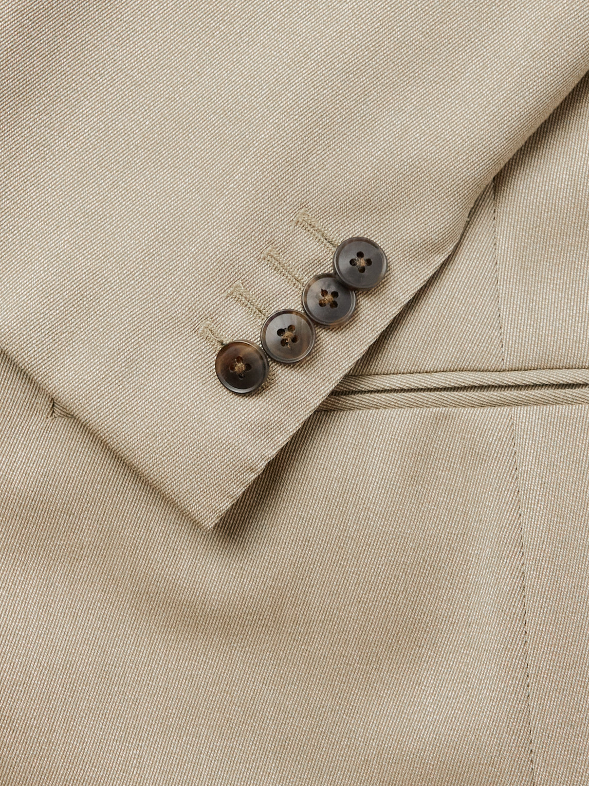 Shop Saman Amel Wool-twill Suit Jacket In Brown