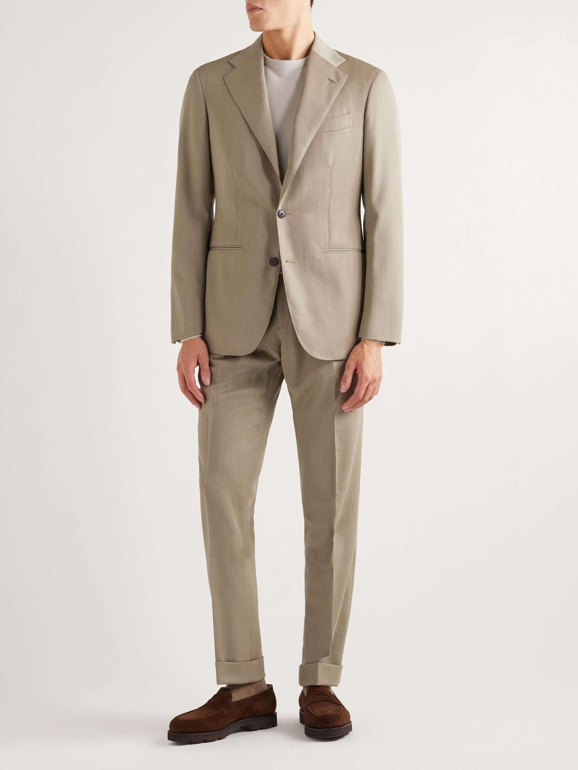 SAMAN AMEL Wool-Twill Suit Jacket