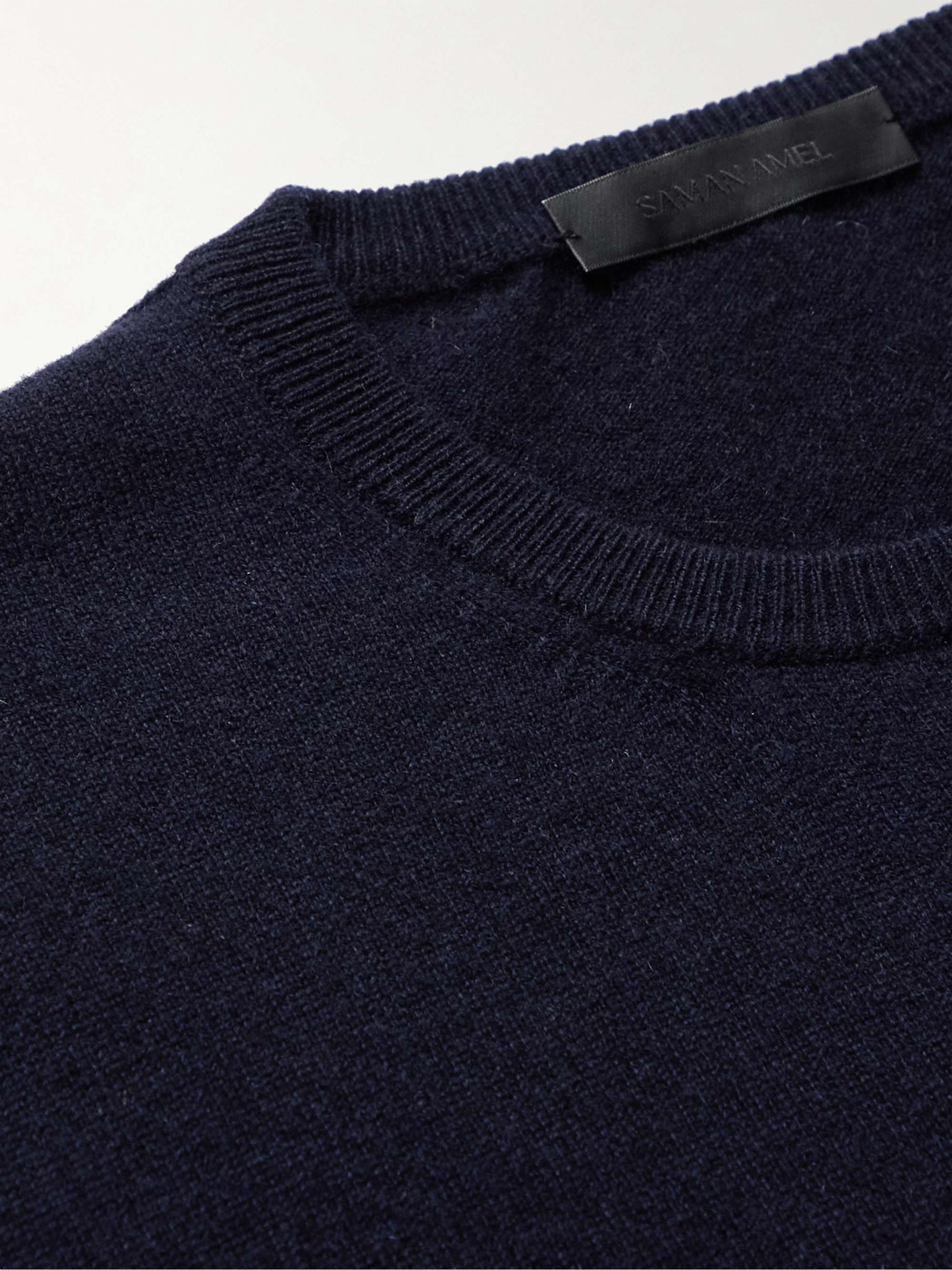 SAMAN AMEL Slim-Fit Cashmere Sweater