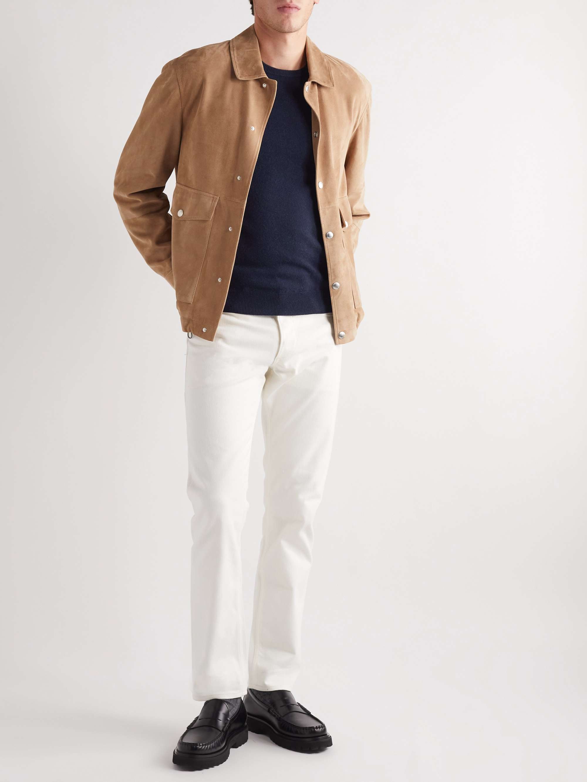 SAMAN AMEL Slim-Fit Cashmere Sweater