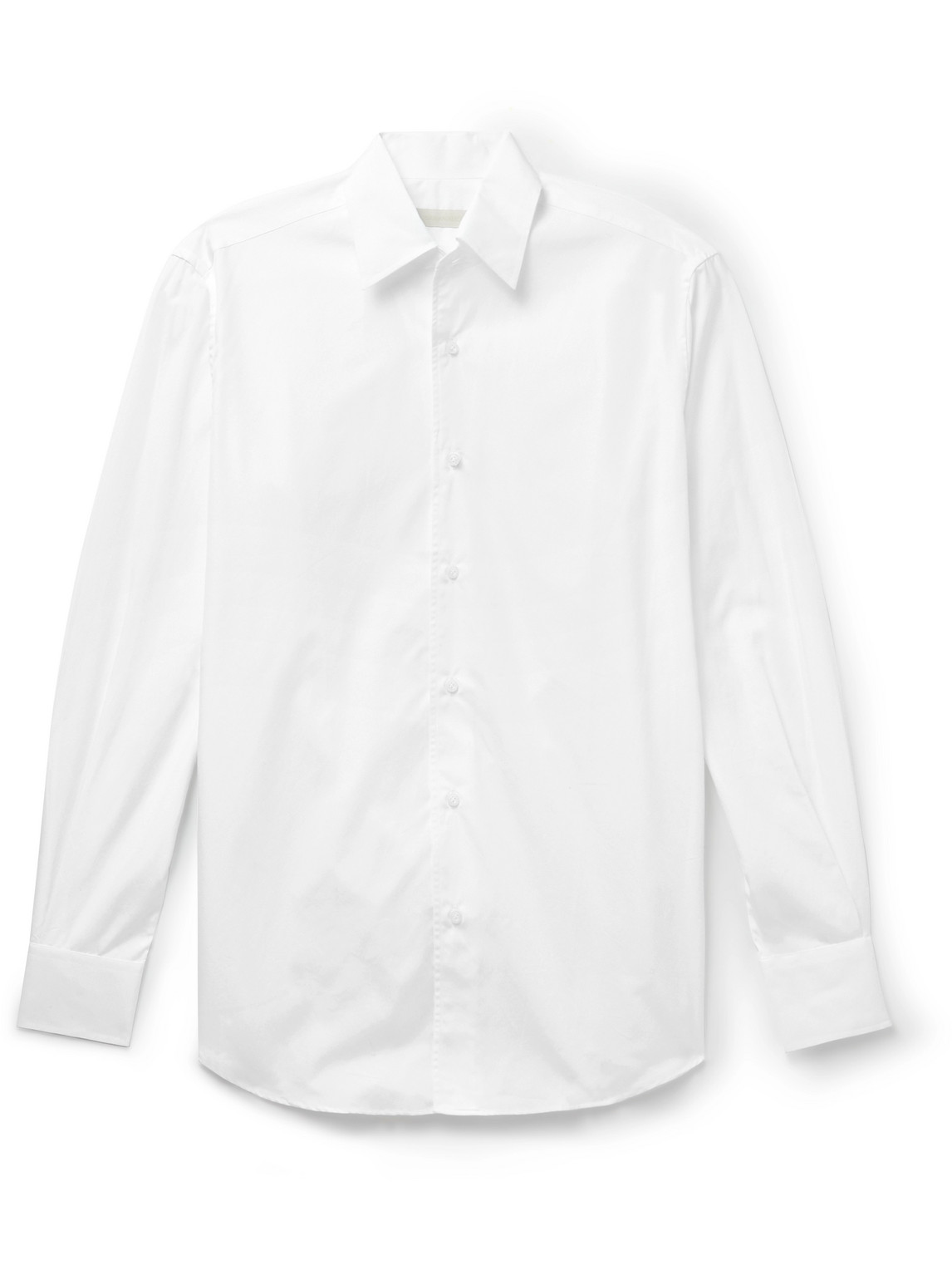 Saman Amel Cotton-poplin Shirt In White