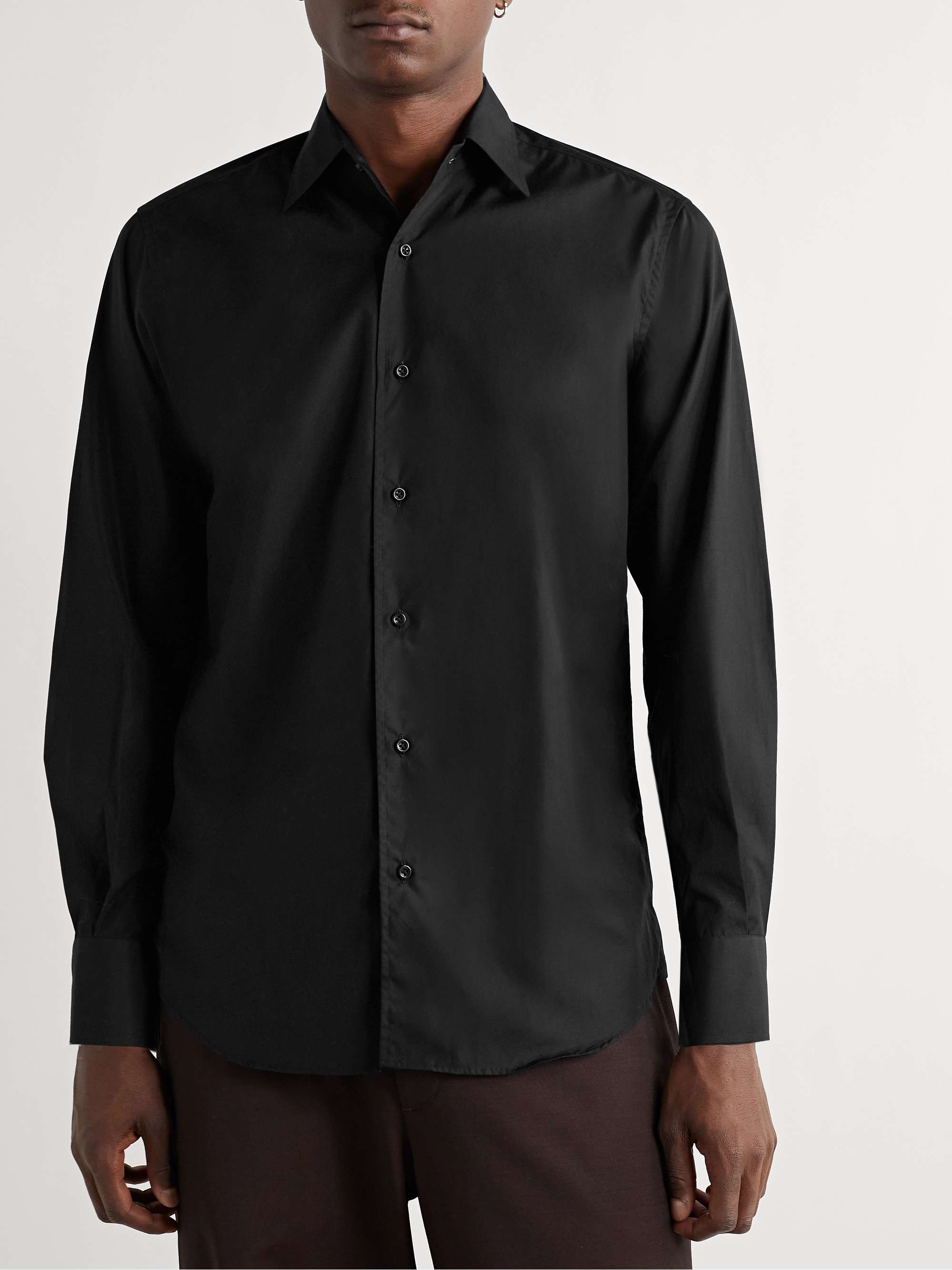 SAMAN AMEL Cotton-Poplin Shirt