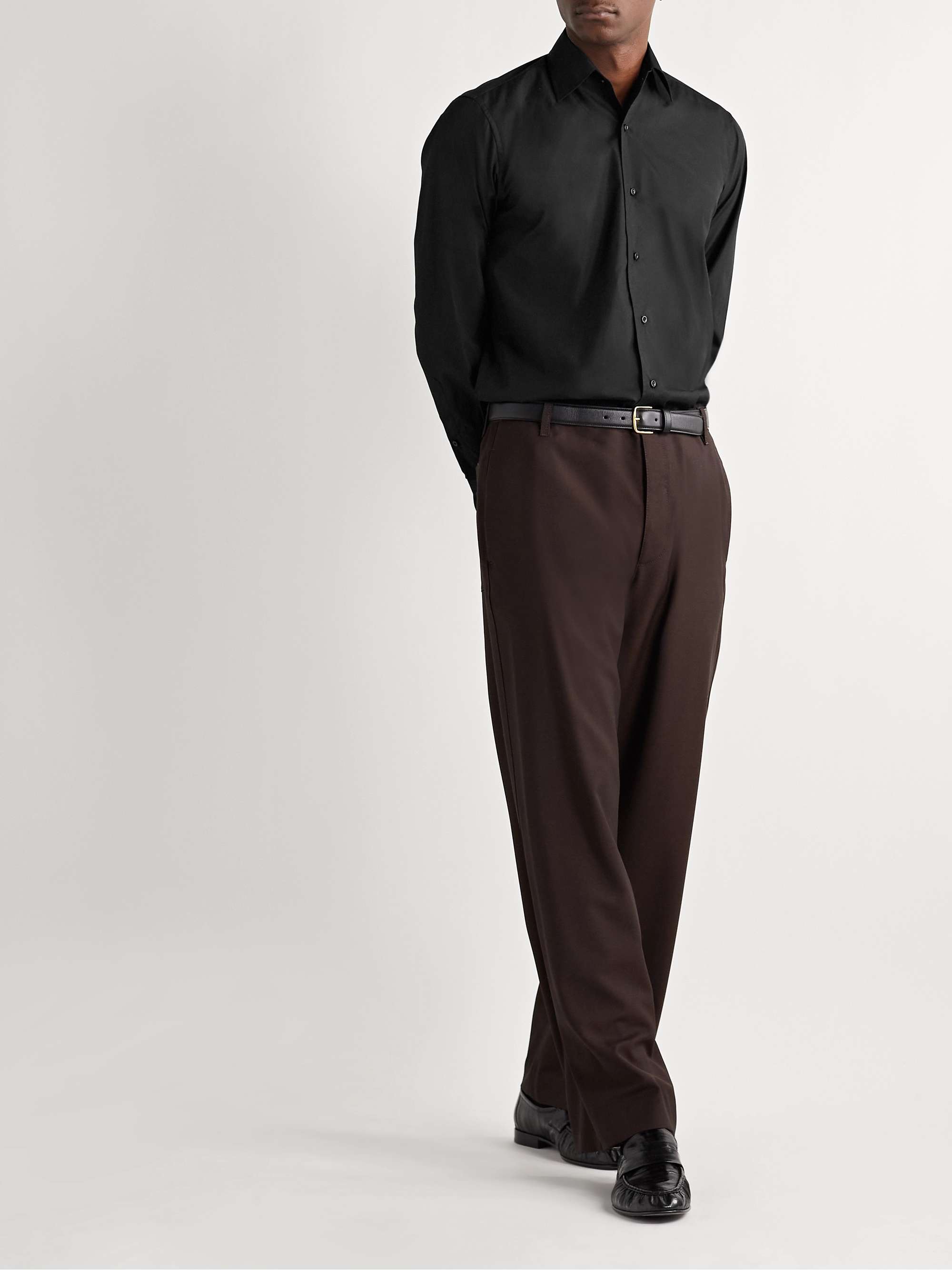 SAMAN AMEL Cotton-Poplin Shirt