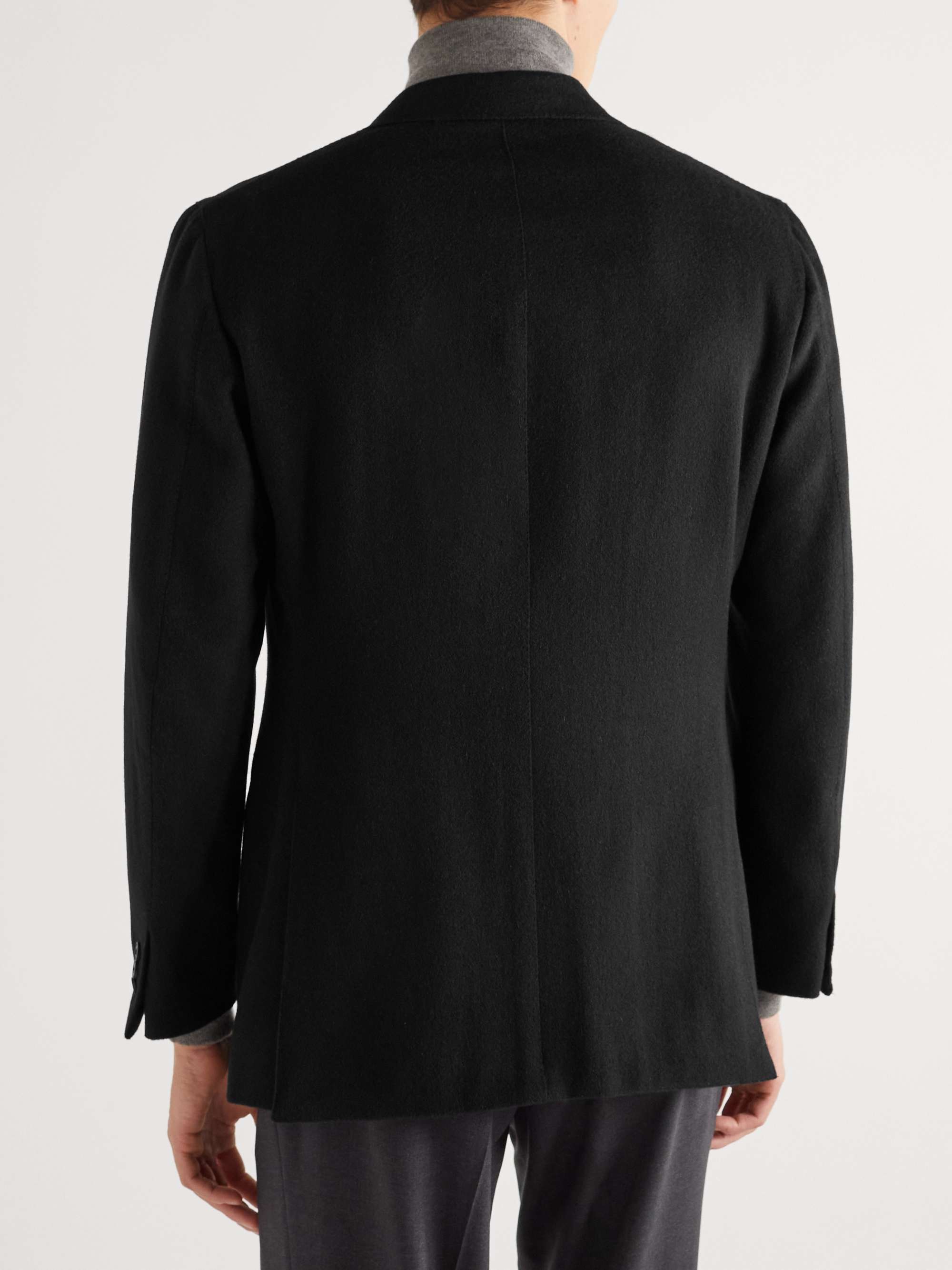 SAMAN AMEL Unstructured Camel Hair Blazer